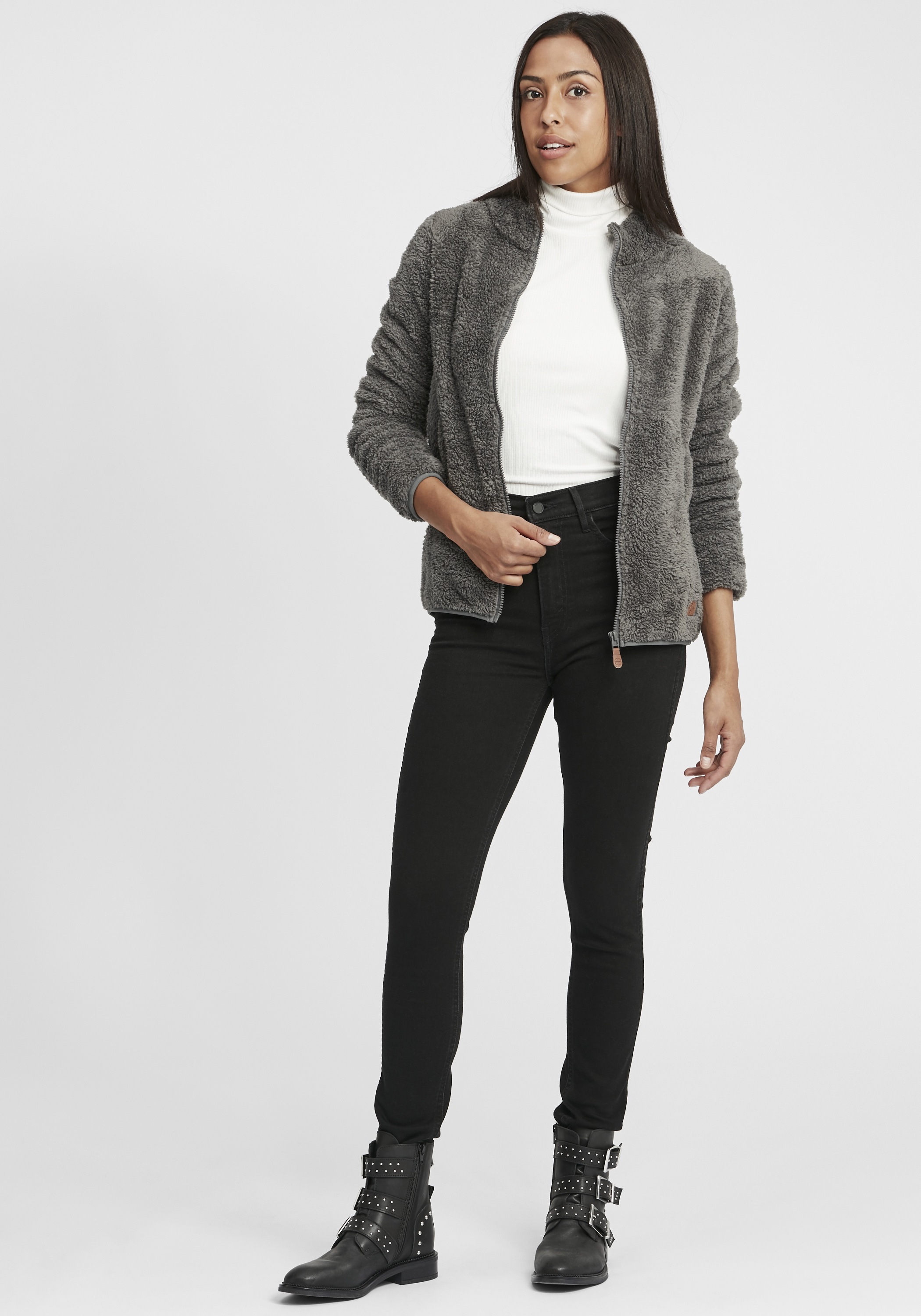 OXMO Kapuzenfleecejacke »Sweatjacke OXTelsa«