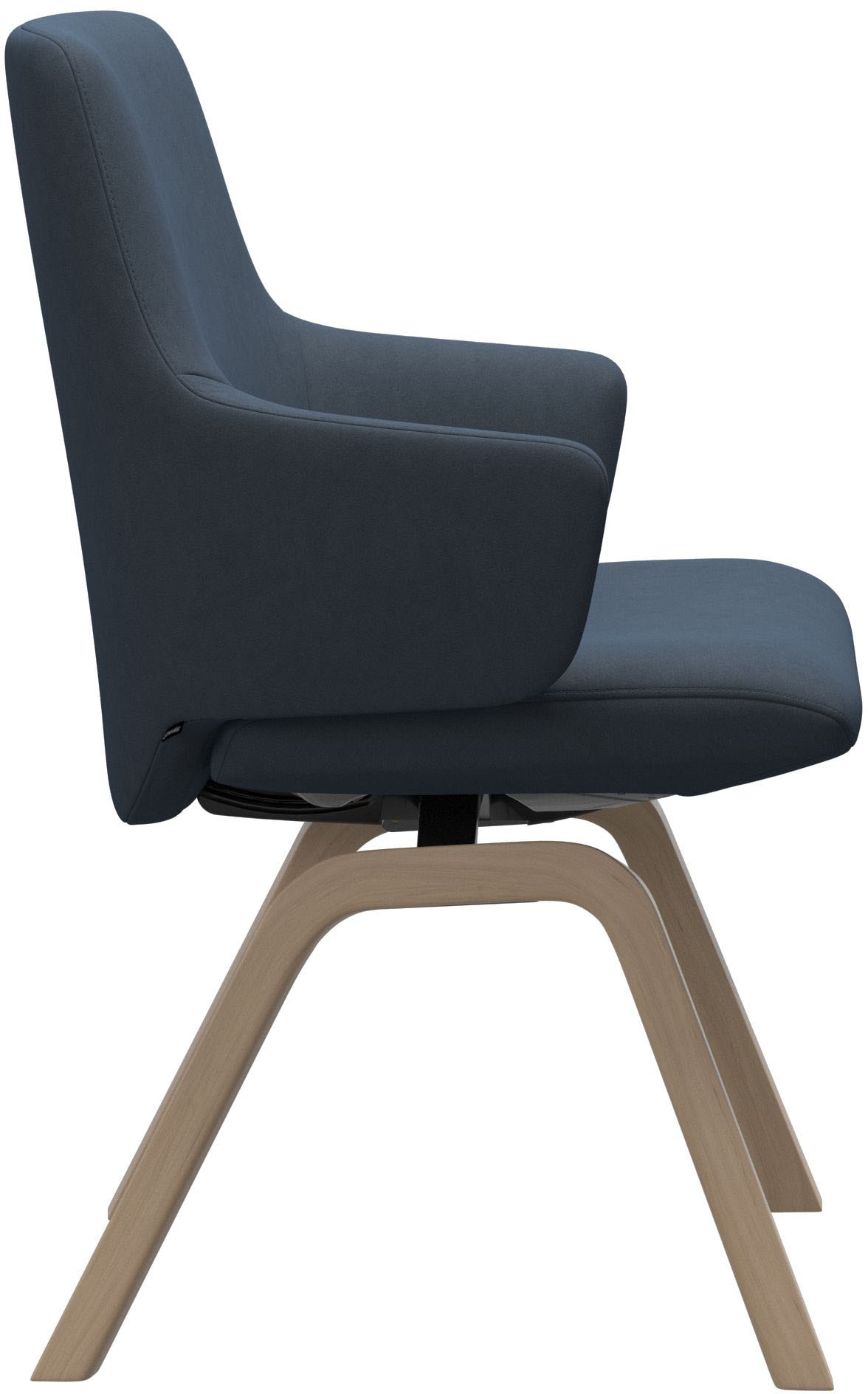 Stressless® Polsterstuhl »Laurel« () Low Back mit Armlehne, Größe L, mit schräggestellten Beinen in Schwarz