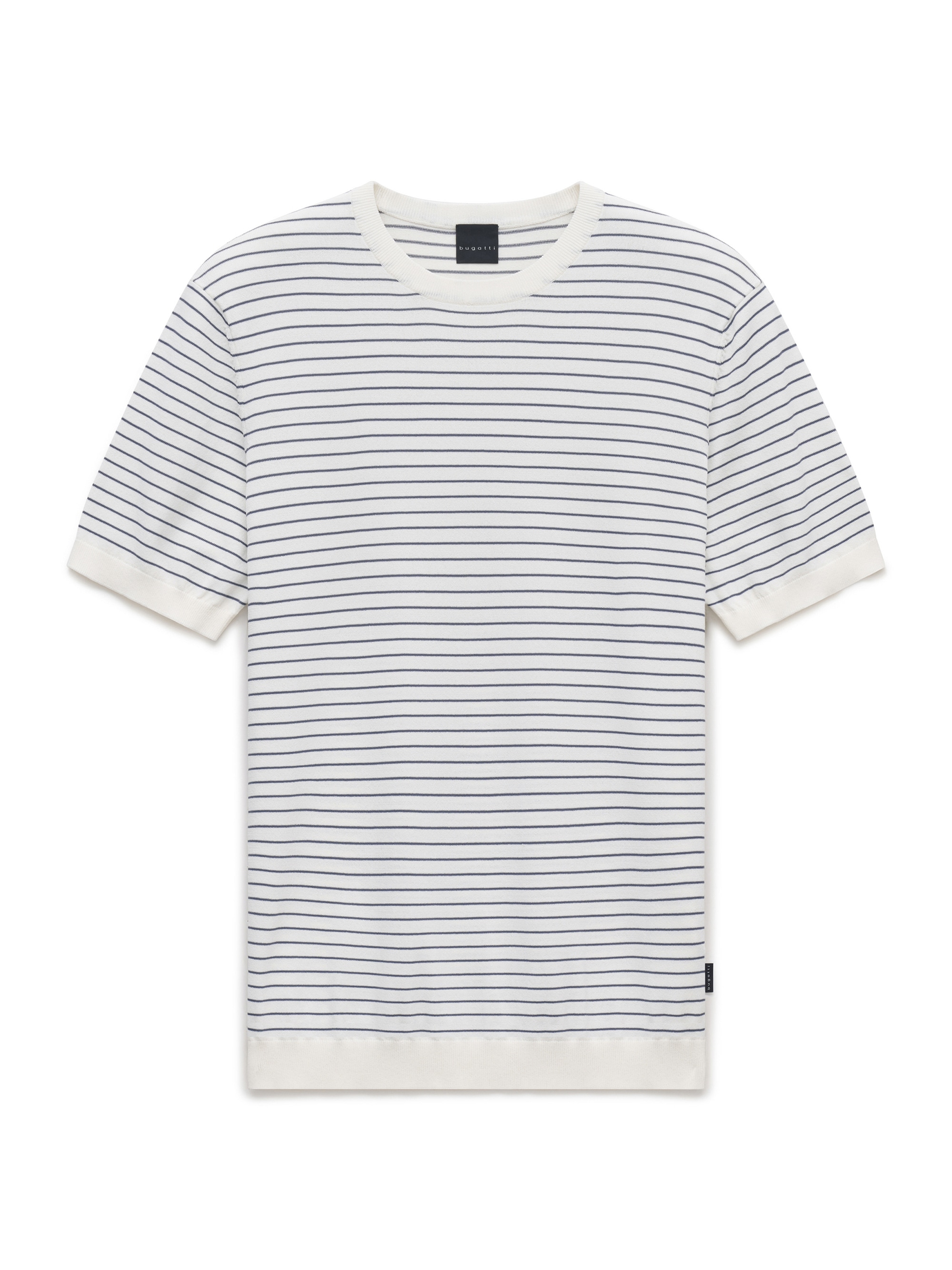 bugatti T-Shirt »Regular Fit« Regular Fit Gestreift Rundhals