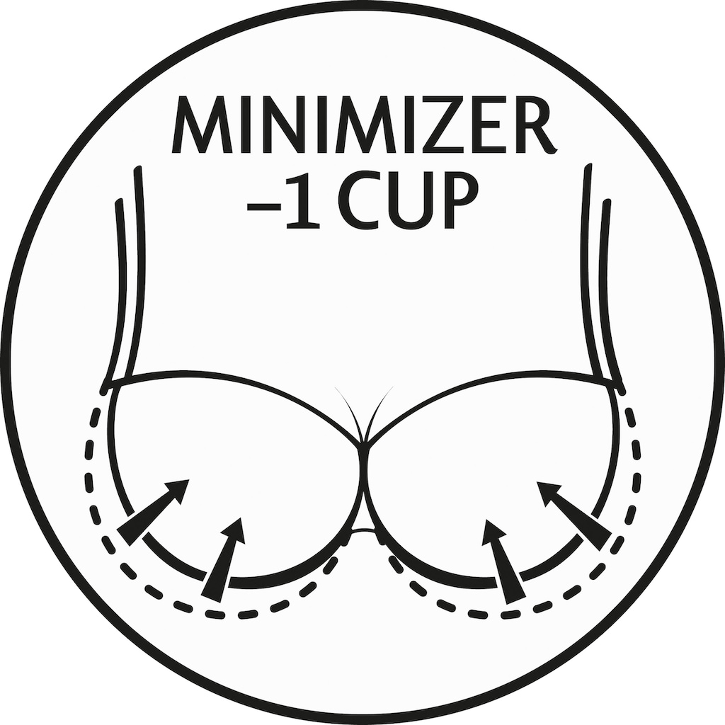Triumph Minimizer-BH »Modern Finesse W01«, Cup C-G, mit nahtlos vorgeformten Cups, Basic Dessous
