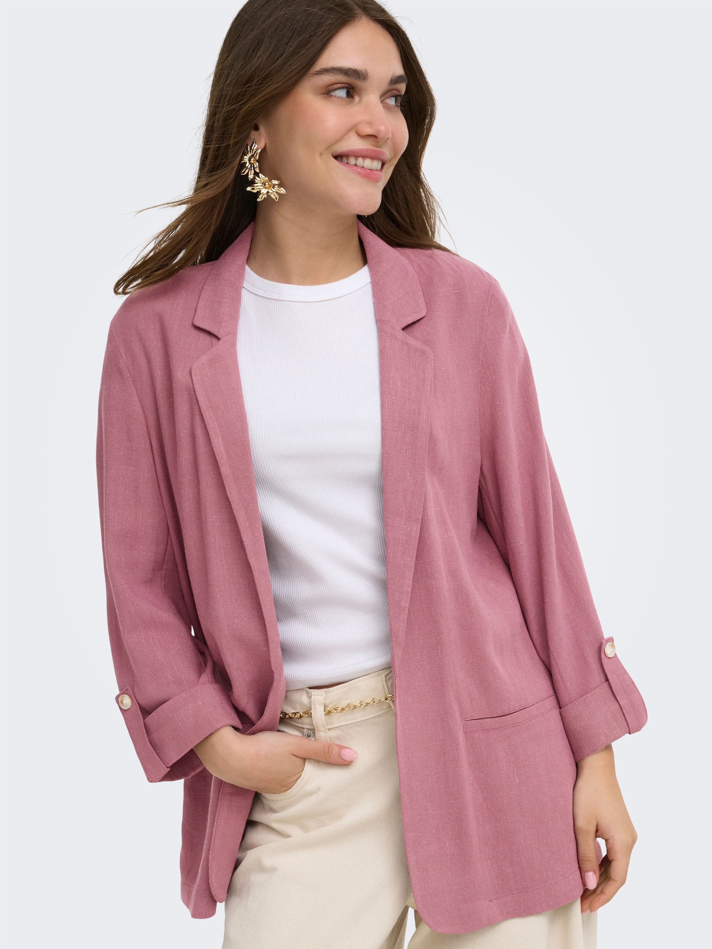 ONLY Longblazer »ONLSIESTA 3/4 OPEN LIN BL BLAZE TLR NOOS«