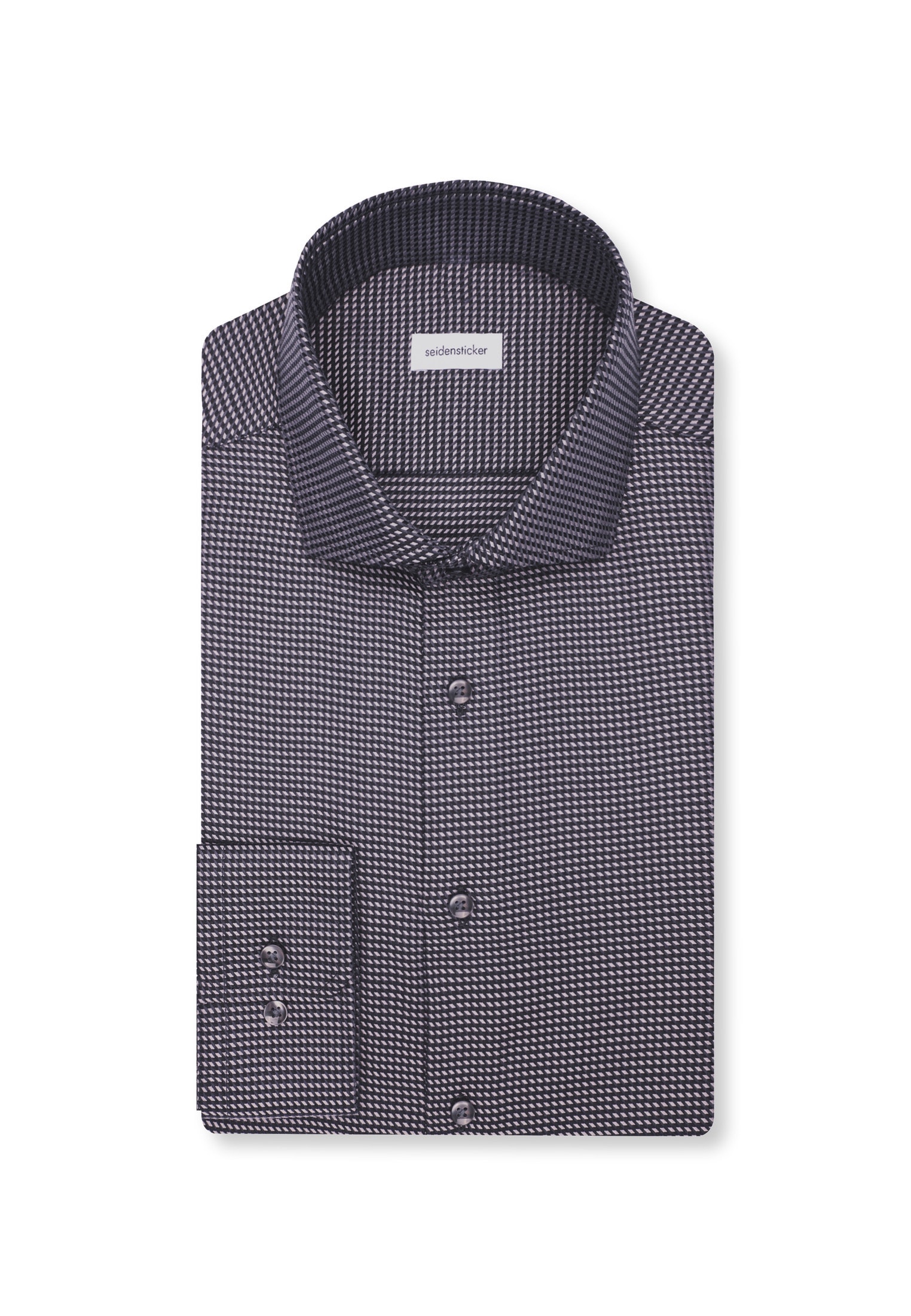 seidensticker Businesshemd »Schwarze Rose« Regular 1/1 Kentkragen Pepita
