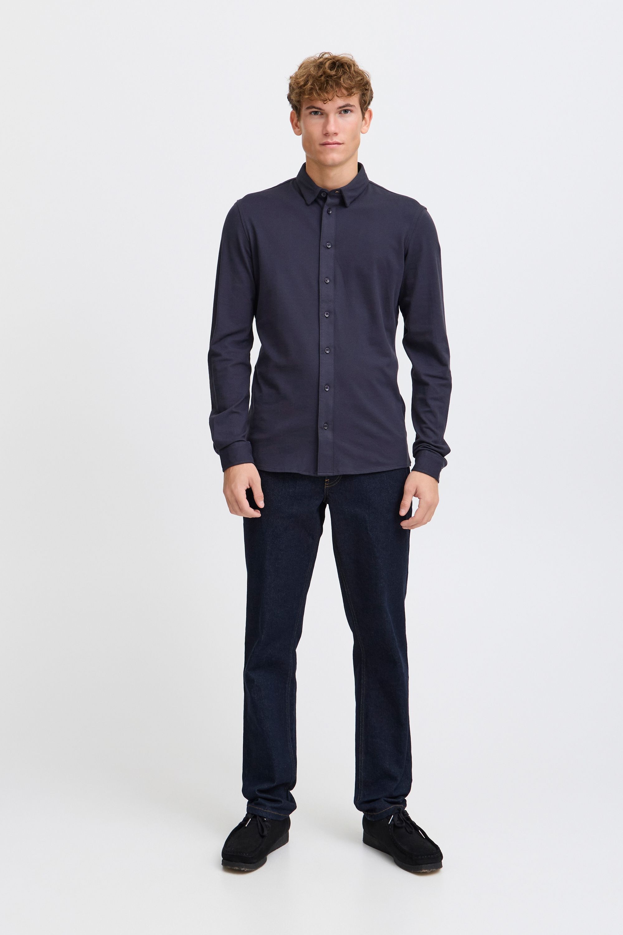 Casual Friday Businesshemd »Businesshemd CFARTHUR LS BU jersey piquet shirt«