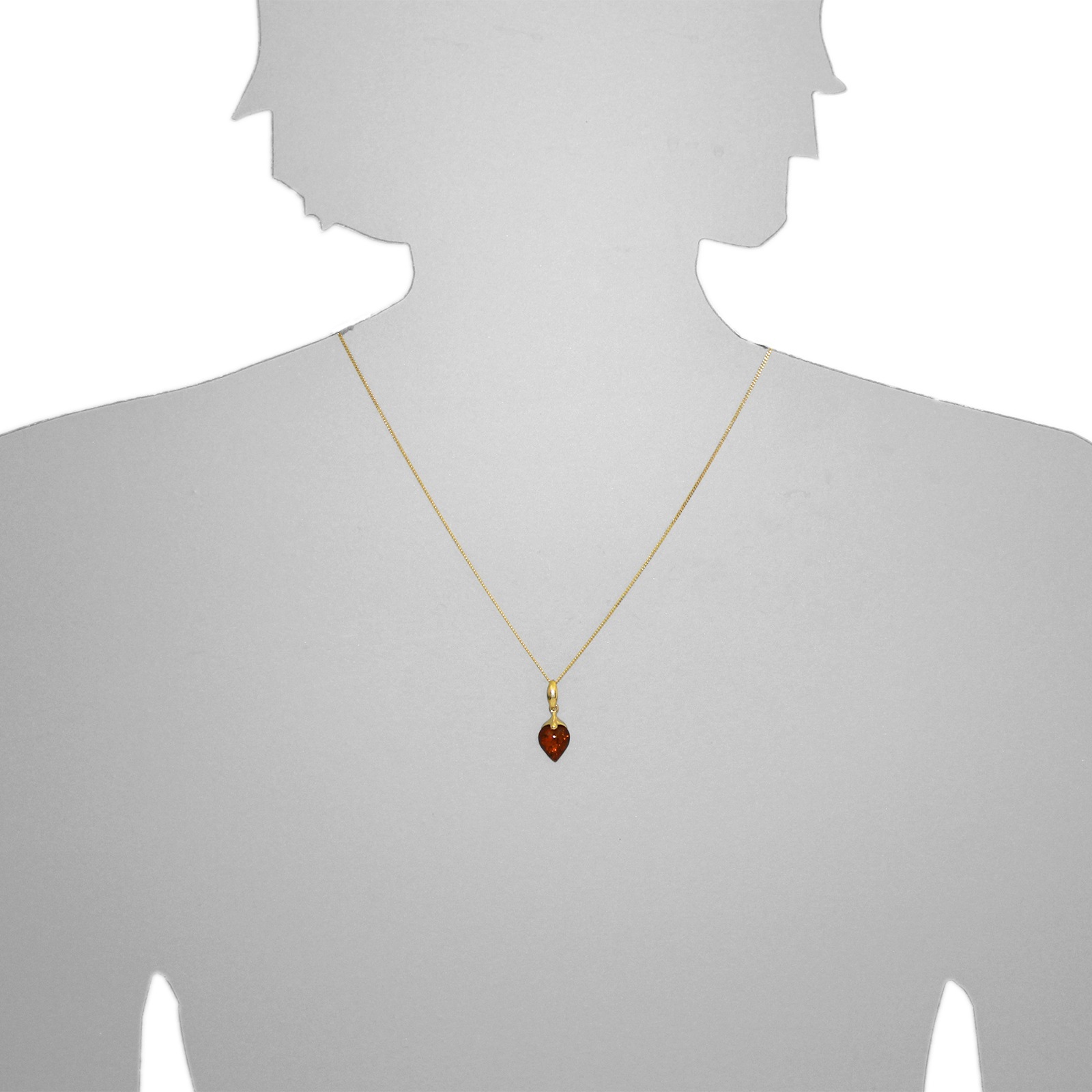 OSTSEE-SCHMUCK Kettenanhänger »- Lene - Gold 375/000 - Bernstein«