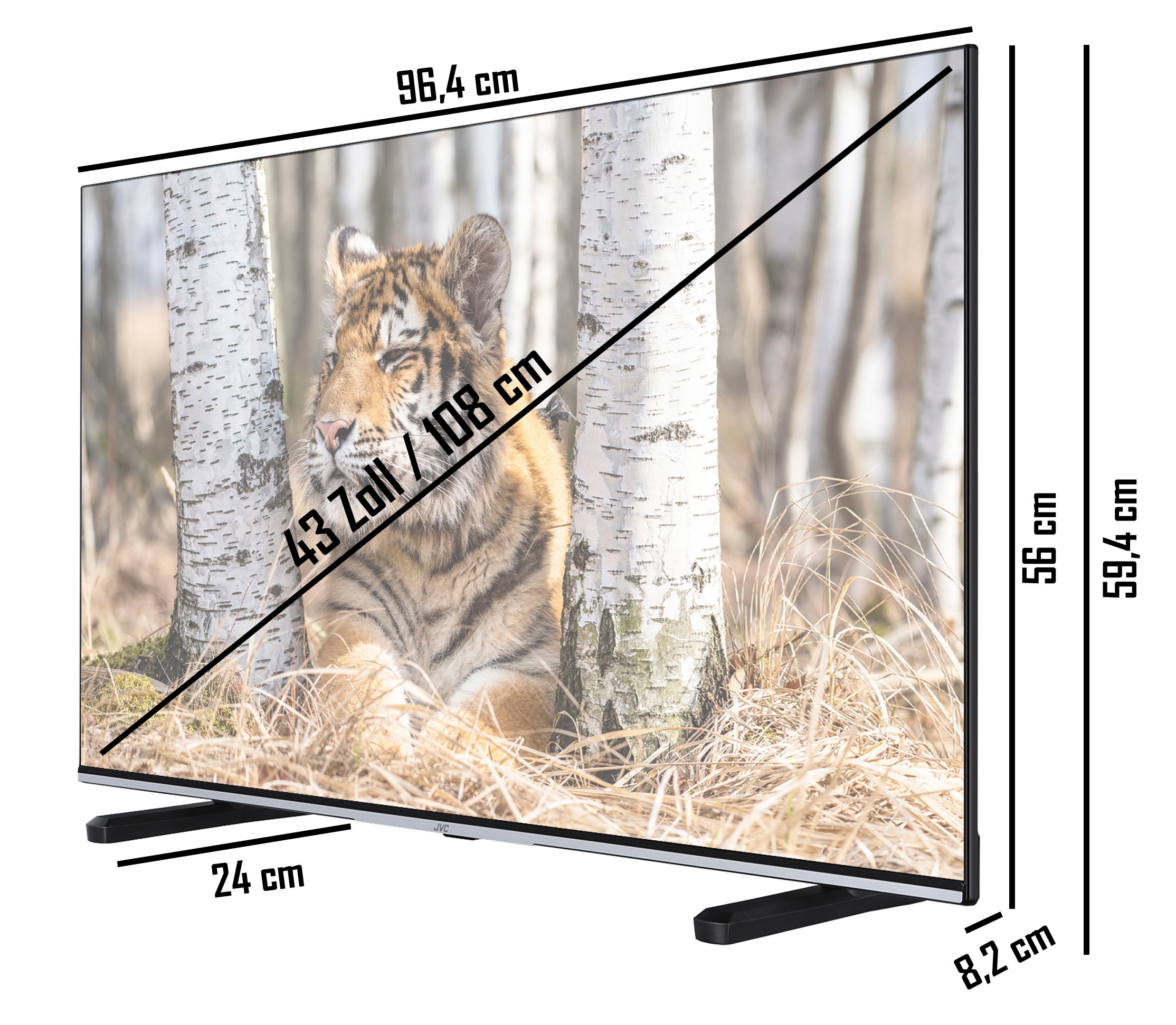 cm/43 Zoll, LED-Fernseher bei kaufen »LT-43VFE5155«, HD, 108 Full jetzt OTTO Smart-TV JVC