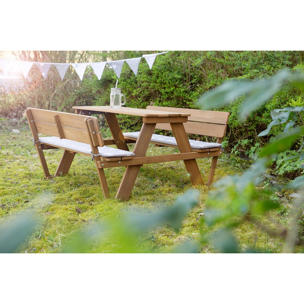 roba® Kindersitzgruppe »Picknick for 4 Outdoor Deluxe, Teakholz«