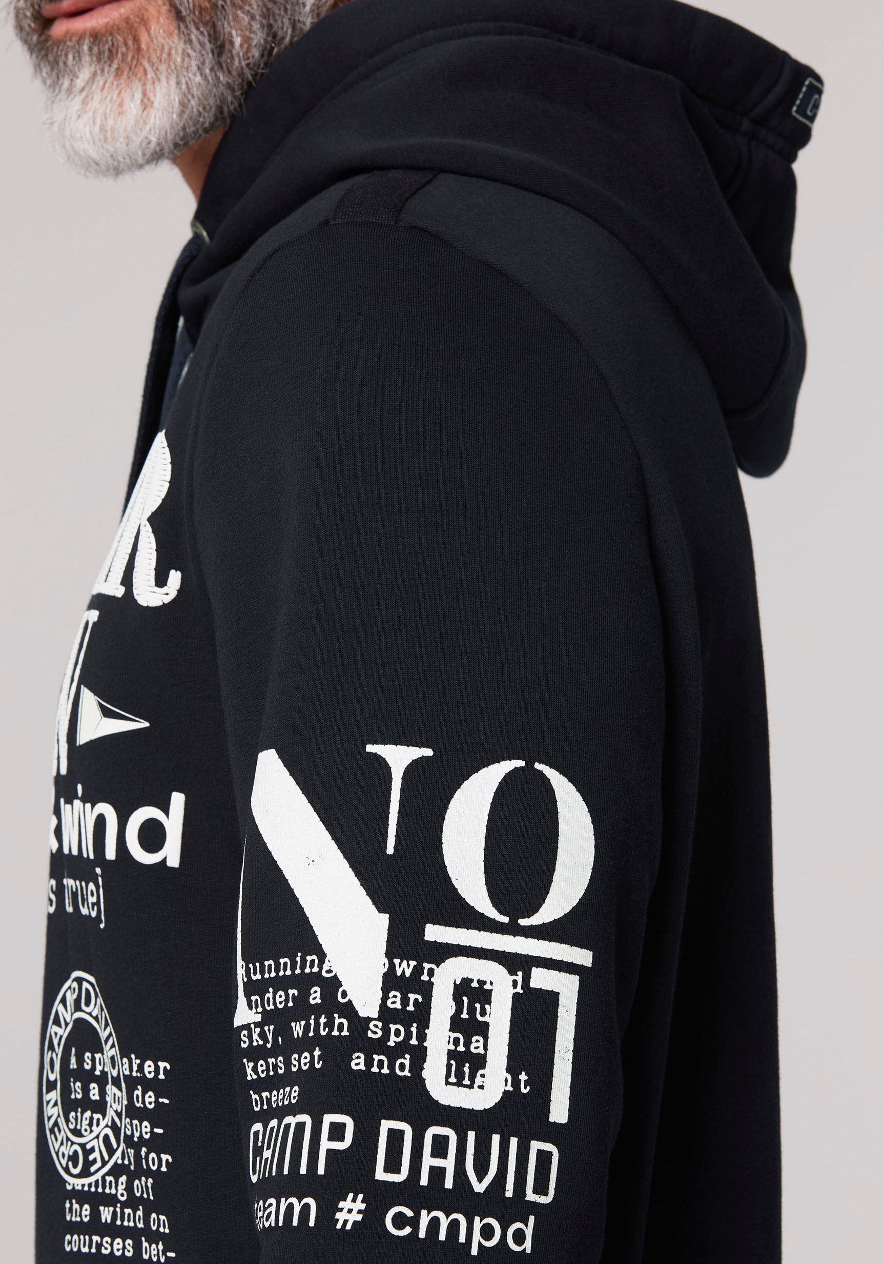 CAMP DAVID Hoodie, mit Logo-Prints