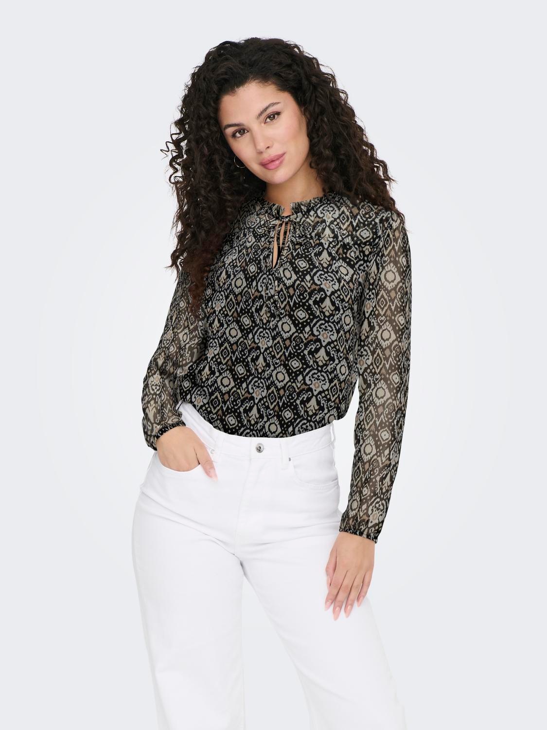 ONLY Chiffonbluse »ONLDITSY L/S BLOUSE WVN«