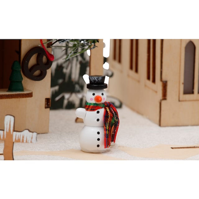 Home affaire Weihnachtsdorf »mit idyllischer Winterlandschaft«,  Weihnachtsdeko aus Holz, mit LED-Beleuchtung, Breite ca. 50 cm online bei  OTTO