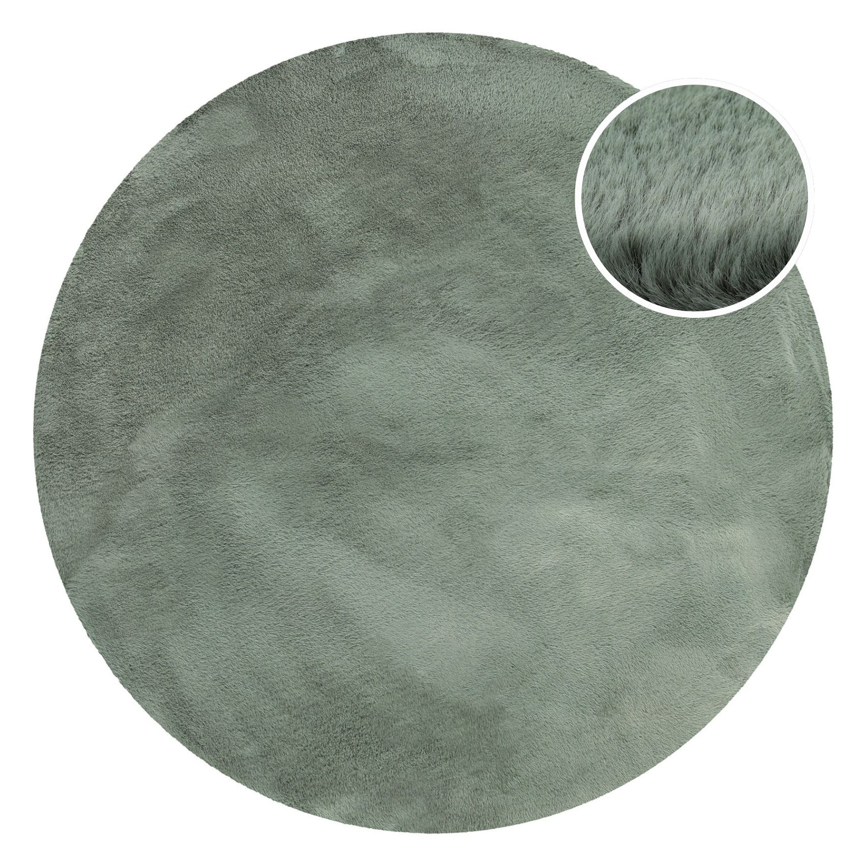 Esprit Hochflor-Teppich »Alice ESP-4377 Kunstfell«, rund, 25 mm Höhe, Kaninchenfell-Haptik, besonders weich und dicht, für alle Räume