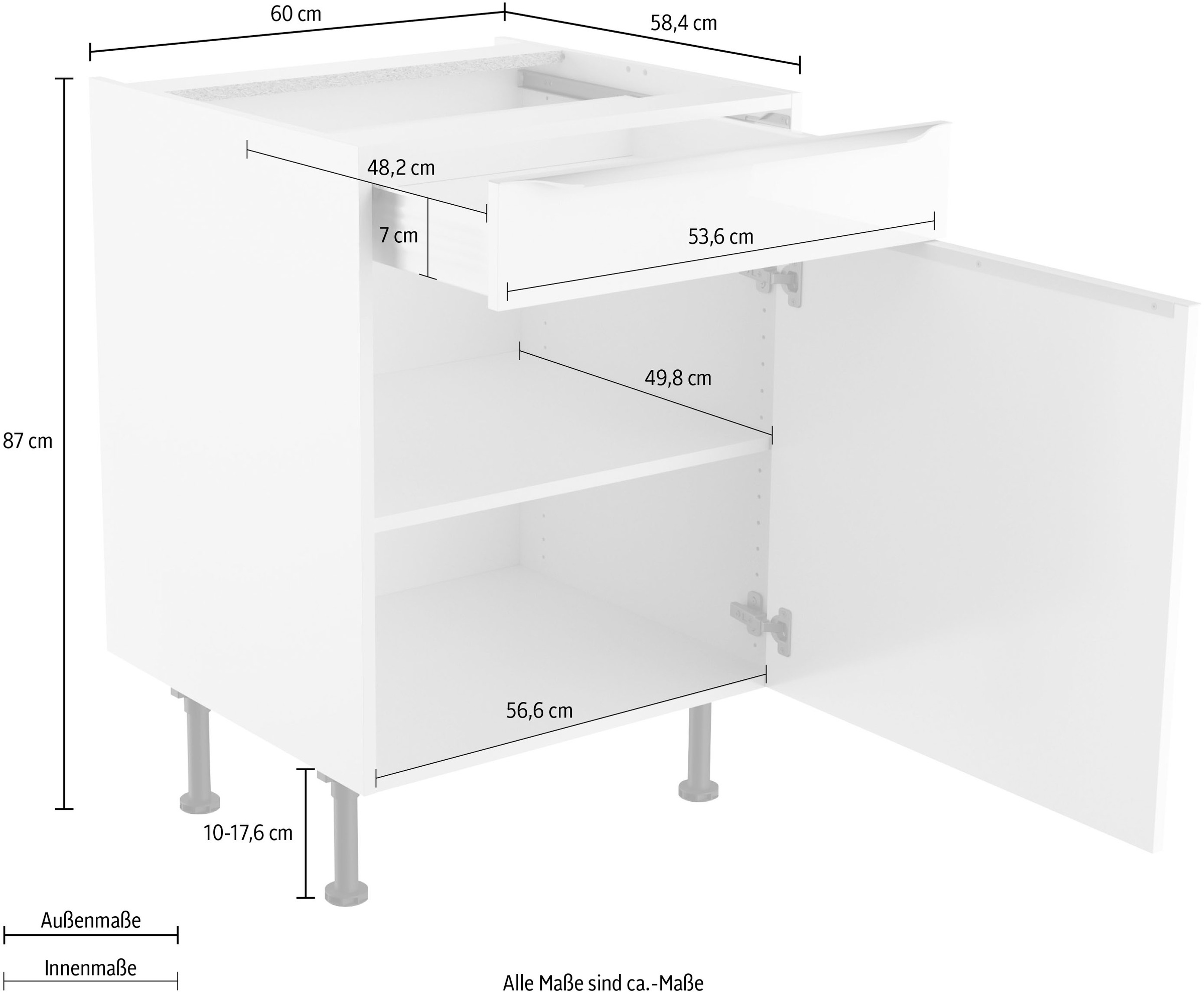 KOCHSTATION Unterschrank »KS-Aken«