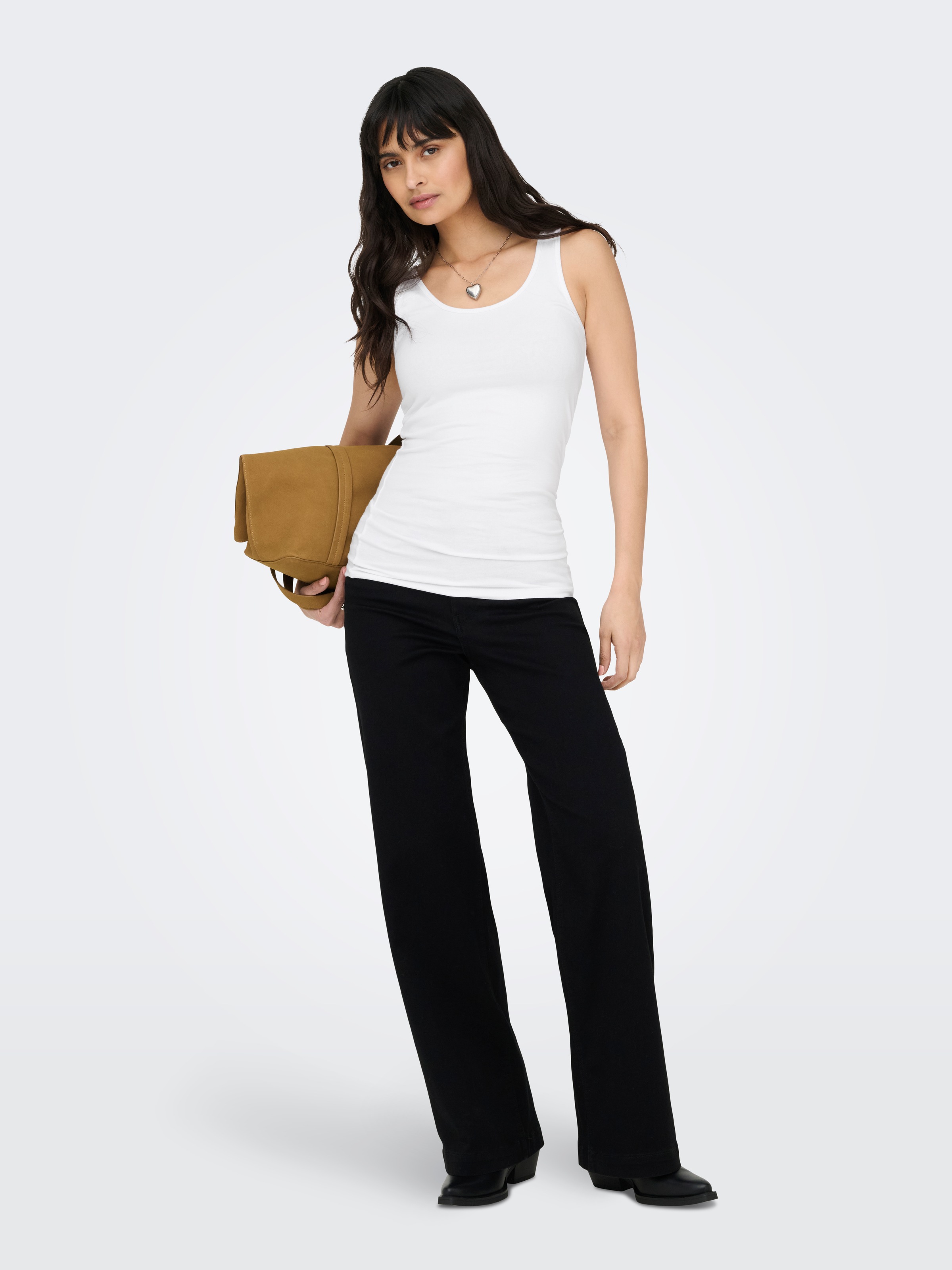 ONLY Tanktop »ONLLIVE LOVE S/L TANK TOP NOOS« Baumwollmischung