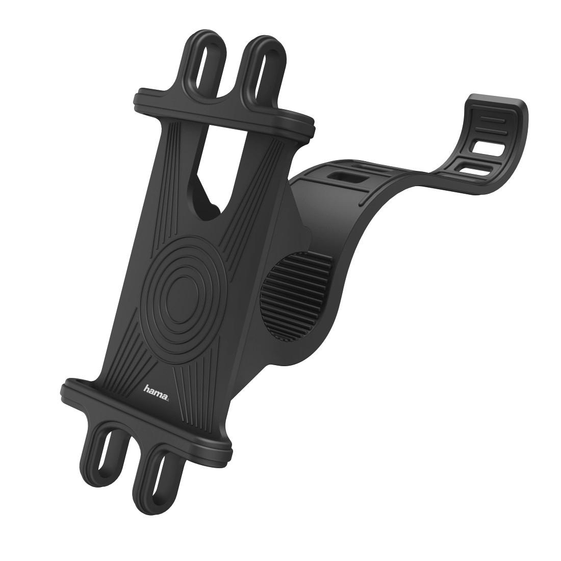 Hama Handy-Halterung »Universal Smartphone Fahrradhalter, schwarz«, Handyhalterung Breite 6-8 cm, Höhe 13-15 cm