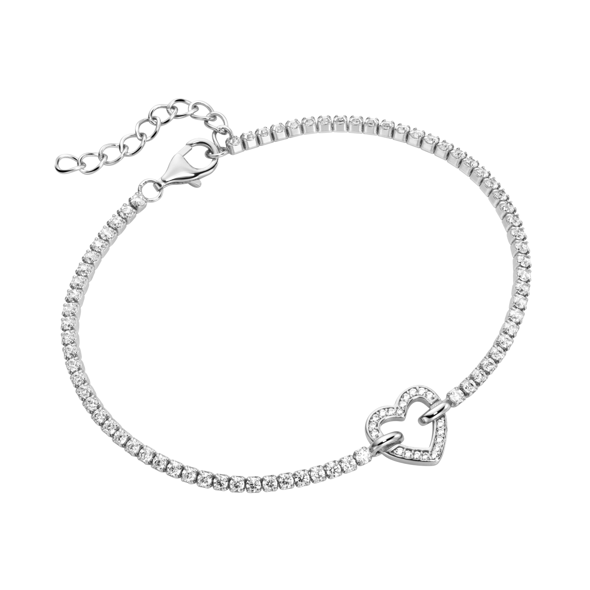Zirkonia Silber bei online Jewel »Armband 925« Steine, Smart Herz, OTTO Armband