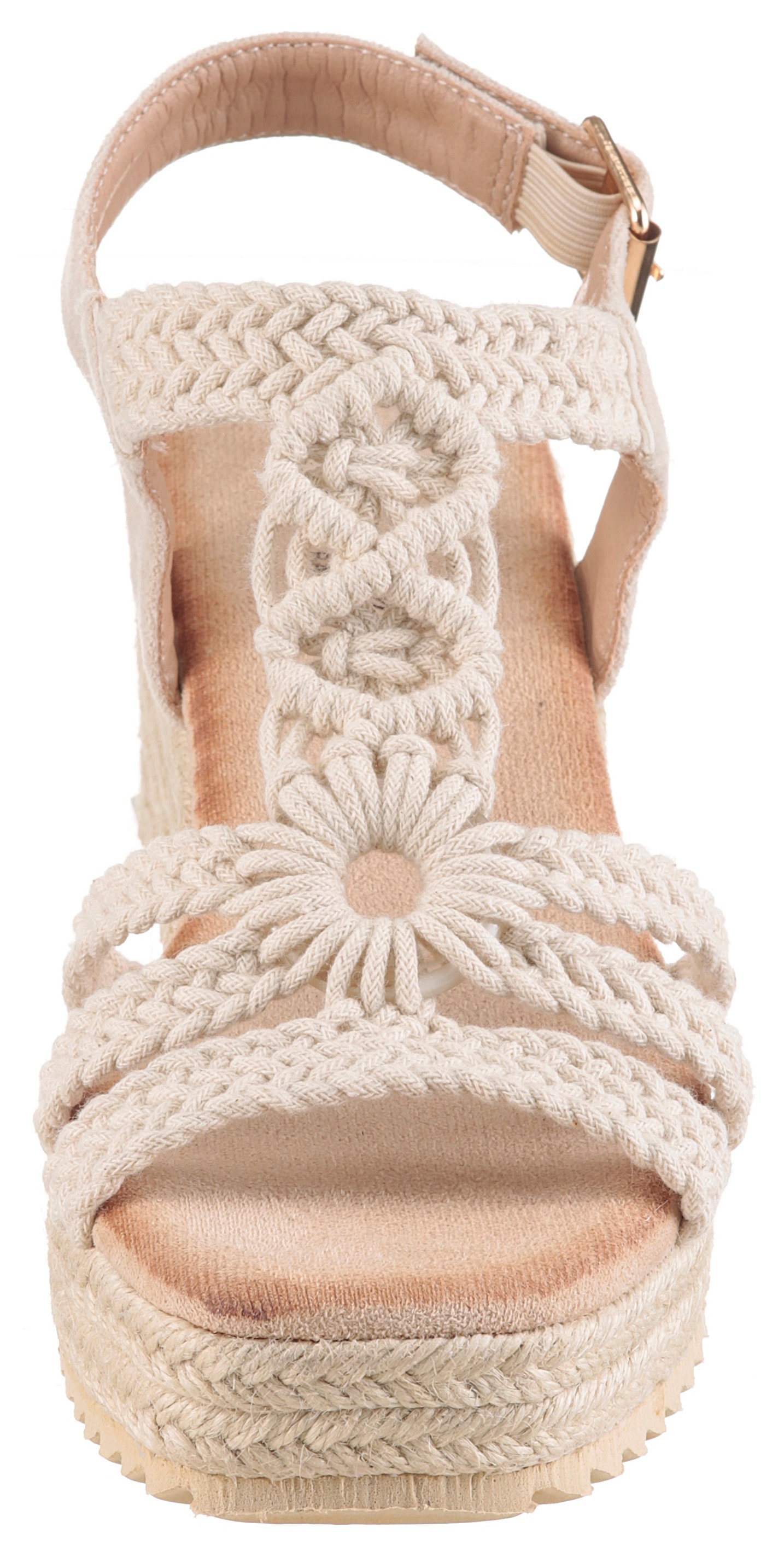 Aniston SHOES Keilsandalette »Upper«  Sommerschuh, Urlaubsschuh, Ethno-Look - NEUE KOLLEKTION