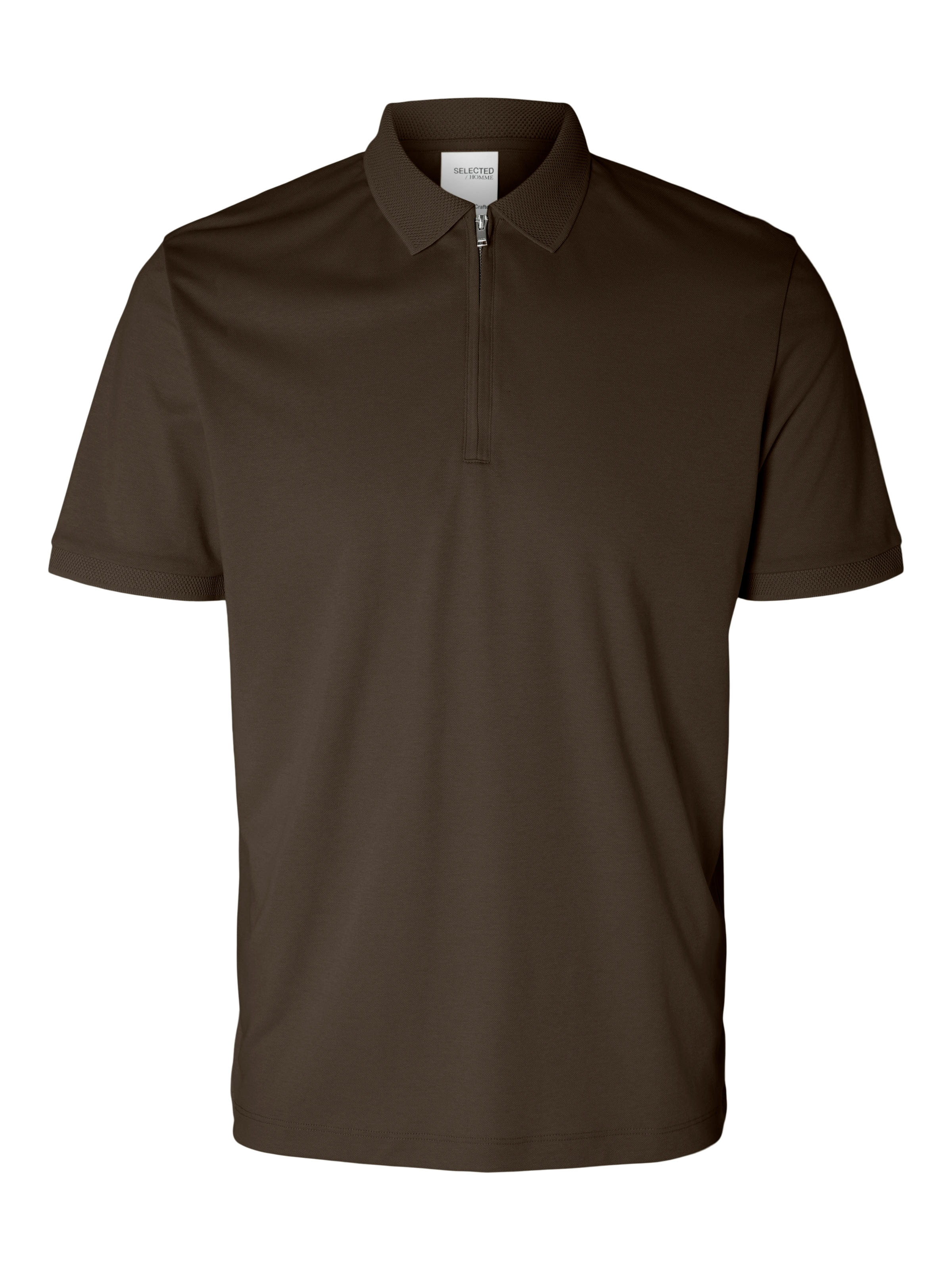 SELECTED HOMME Poloshirt »SLHFAVE ZIP SS POLO NOOS«