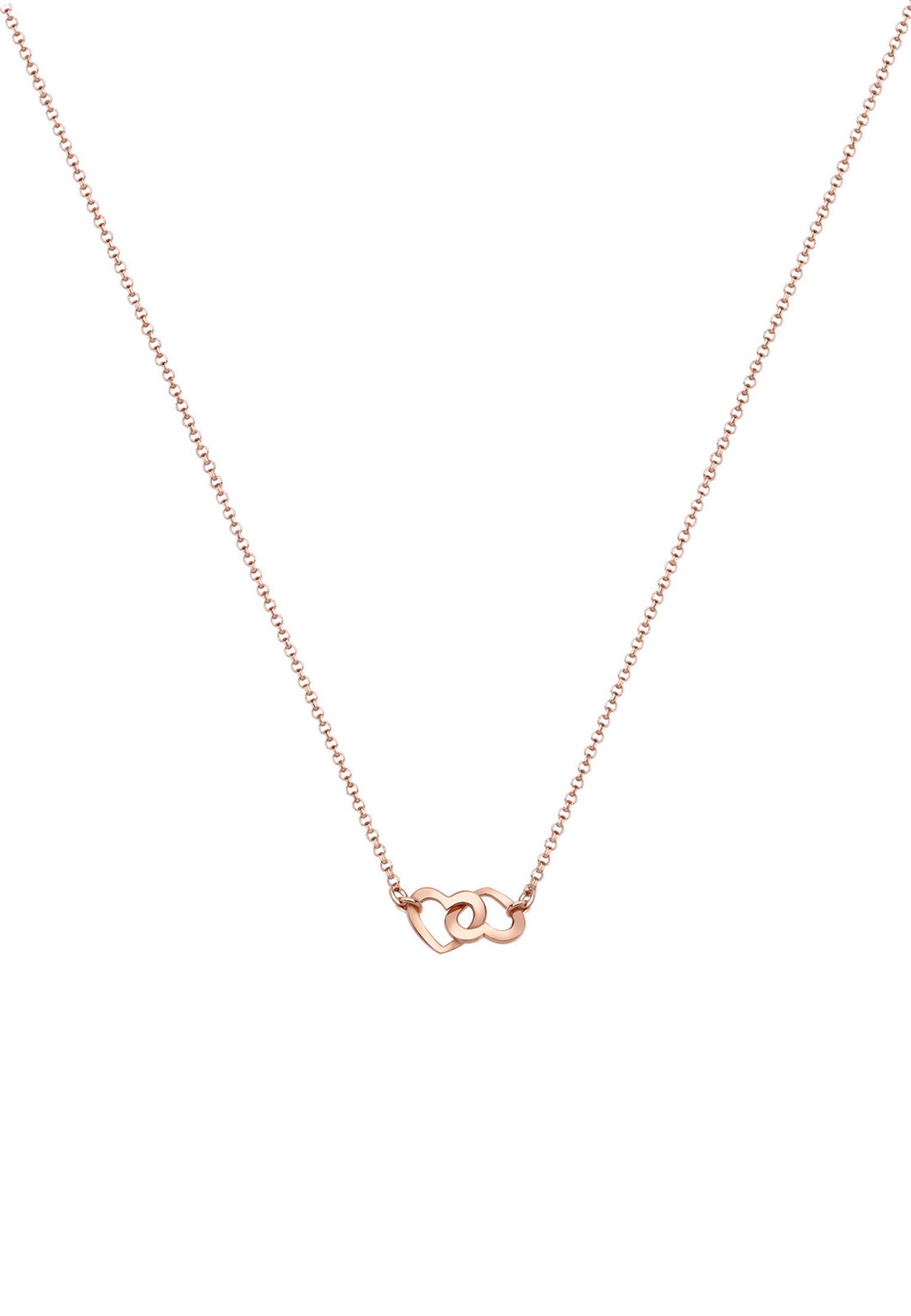Elli Kette mit Anhänger »Halskette Herz Liebe 925 Sterling Silber«