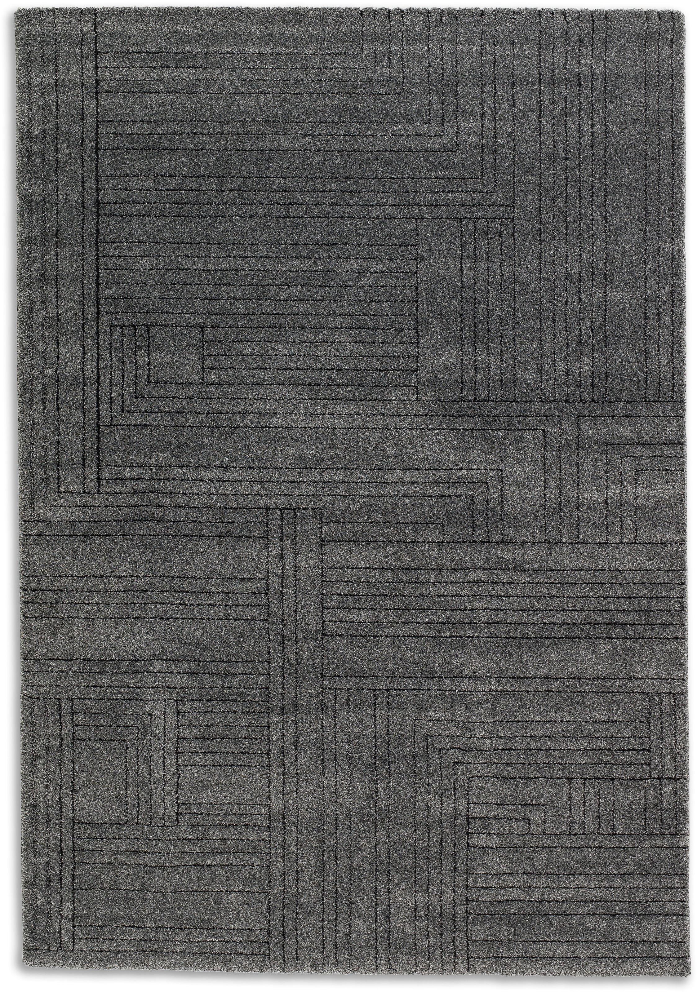 SCHÖNER WOHNEN-Kollektion Teppich »Pure 6317-242«, rechteckig, 22 mm Höhe, Kurzflor, Hoch Tief Struktur, Wohnzimmer, Schöner Wohnen Kollektion