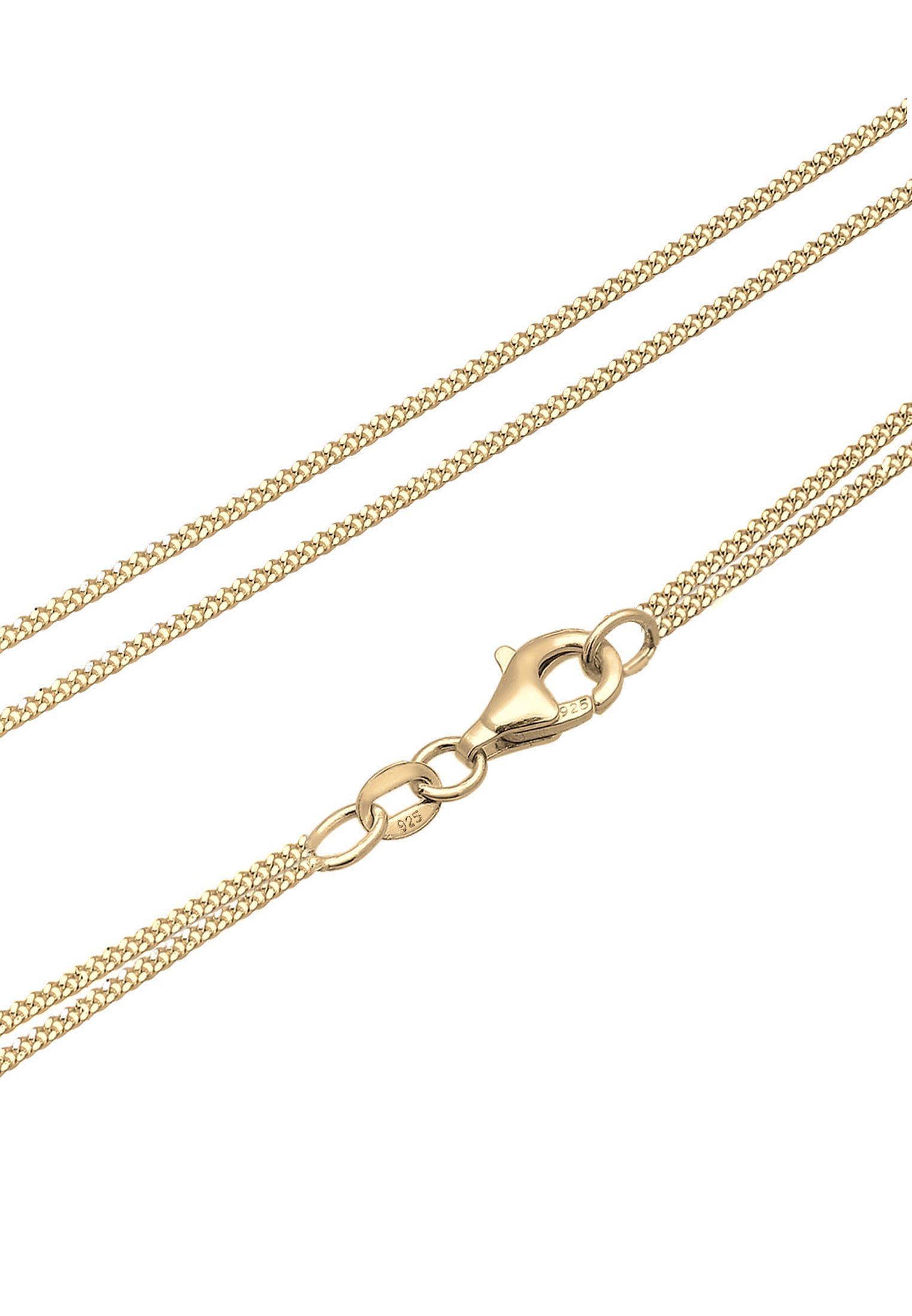 Elli Silberkette »Halskette Layer Plättchen 925 Silber, mit Kristallen von Swarovski® Sterling Silver«