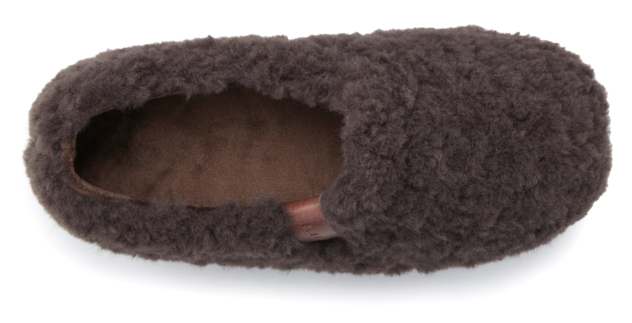 Elbsand Hausschuh, mit kuscheligem Fellimitat, Pantolette, Pantoffel, Hüttenschuh