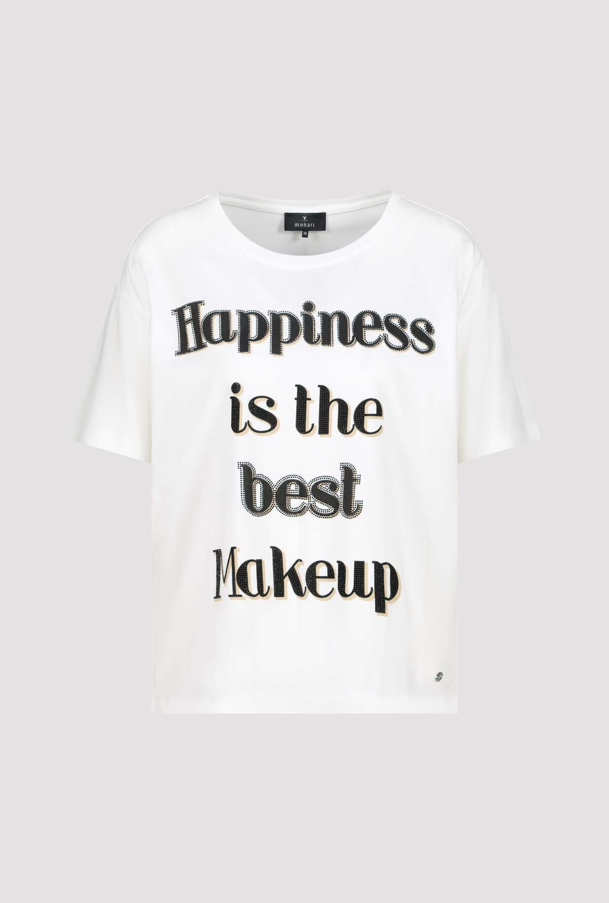 Monari T-Shirt »Shirt Happiness«, Mit Rundhalsausschnitt