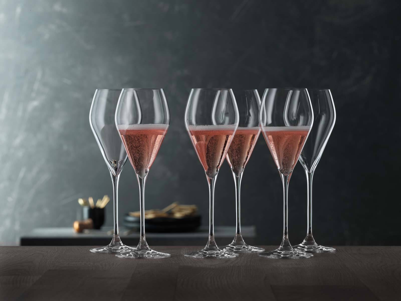 SPIEGELAU Champagnerglas »Champagnergläser Sparkling Party 230 ml 6er Set transparent« Spülmaschinenfest