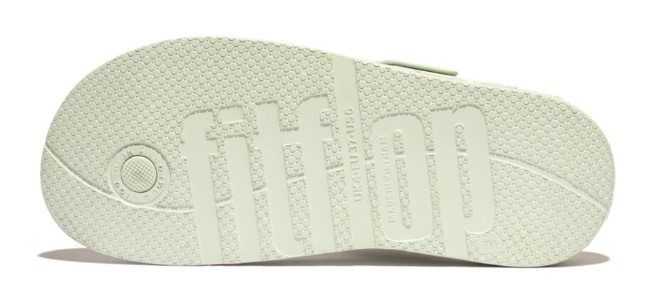 Fitflop Zehentrenner »IQUSHION IRIDESCENT ADJUSTABLE BUCKLE«, Keilabsatz, Sommerschuh, Schlappen mit verstellbarer Schnalle