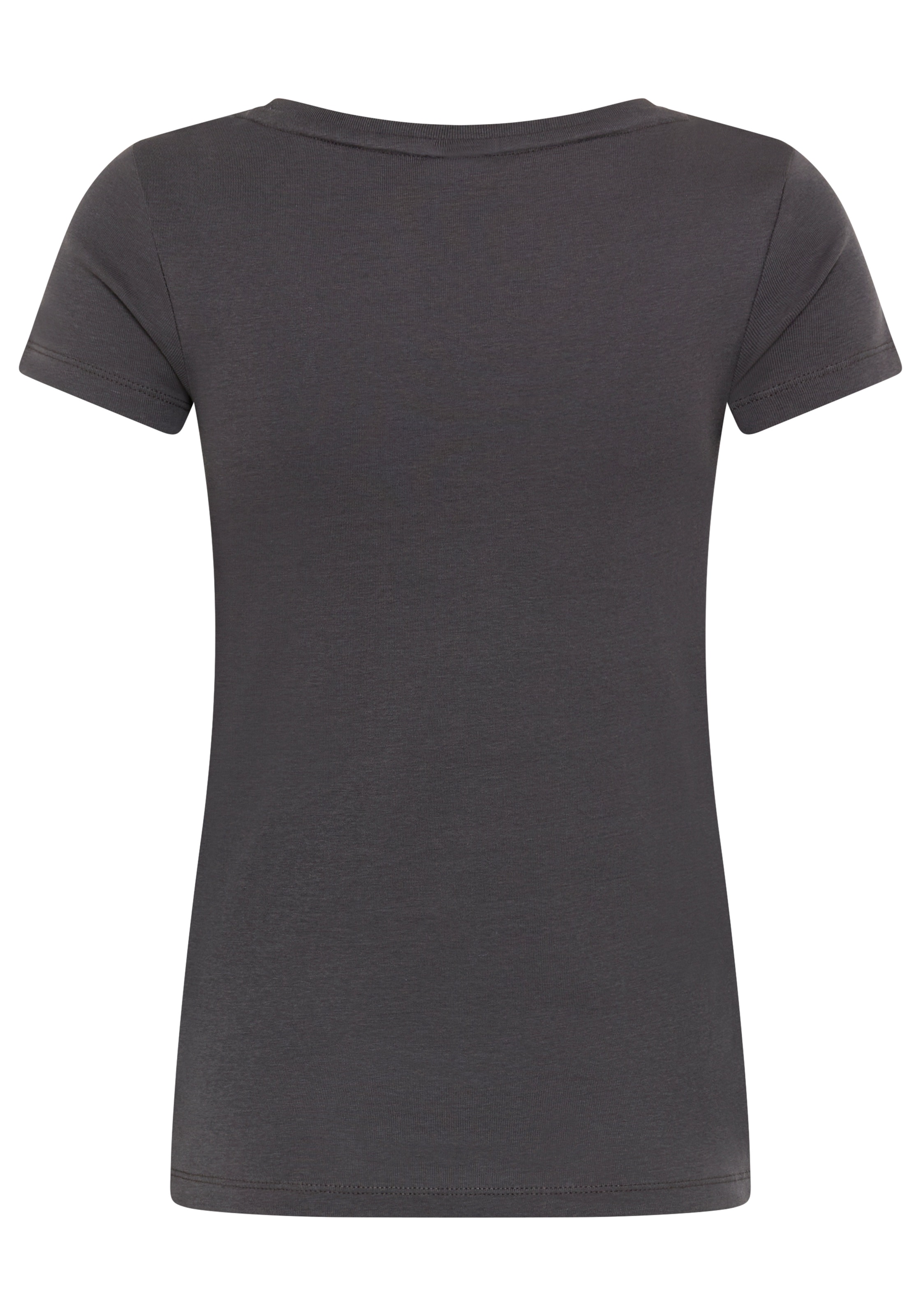 KangaROOS T-Shirt Kurzarm,  körpernahe Passform,  aus Rippware