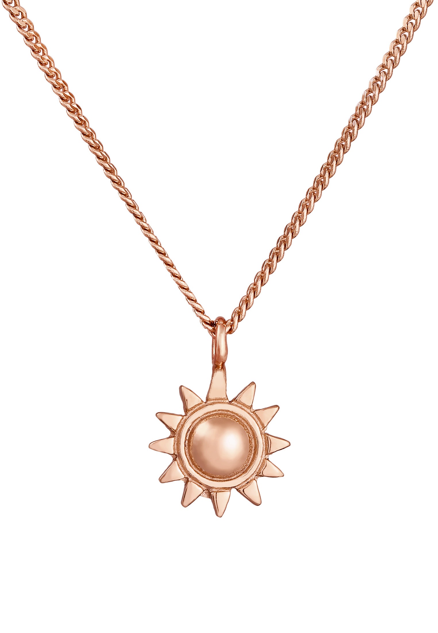 Elli Kette mit Anhänger »Halskette Sonne Strahlend 925 Silber«