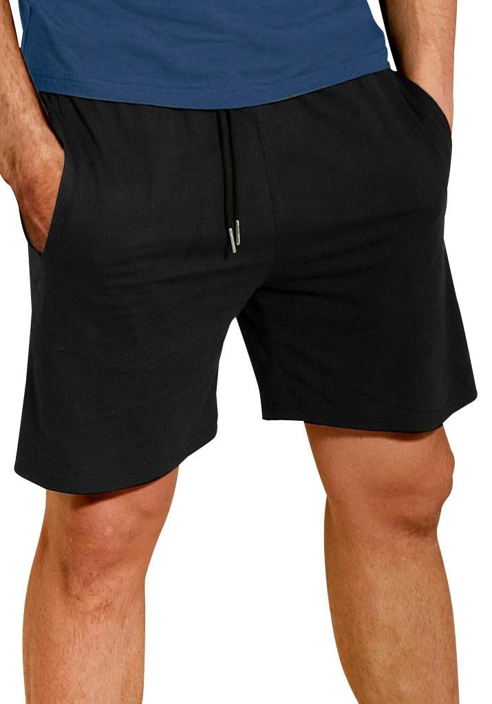 AUTHENTIC UNDERWEAR Schlafshorts »kurze Relaxshort, mit Kordel, Jogginghose,«, aus reiner Baumwolle