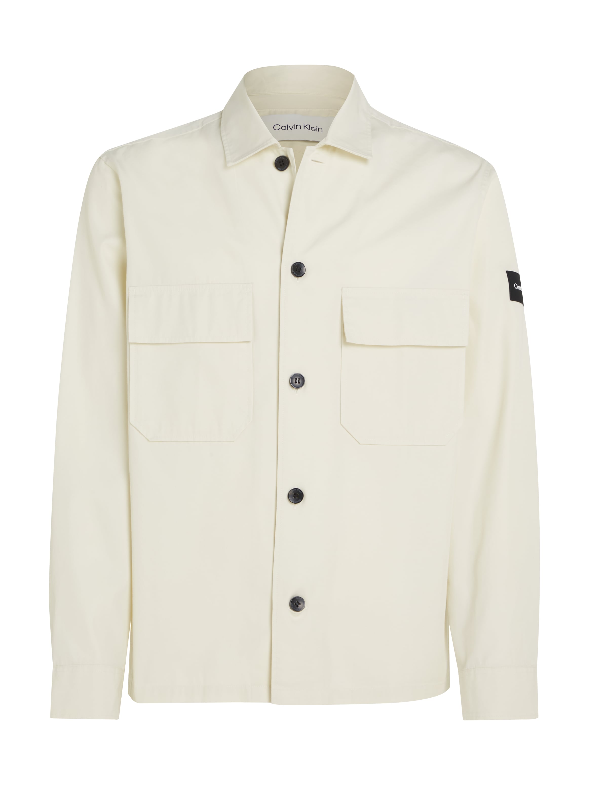 Calvin Klein Langarmhemd »COTTON NYLON OVERSHIRT«, mit aufgesetzten Brusttaschen