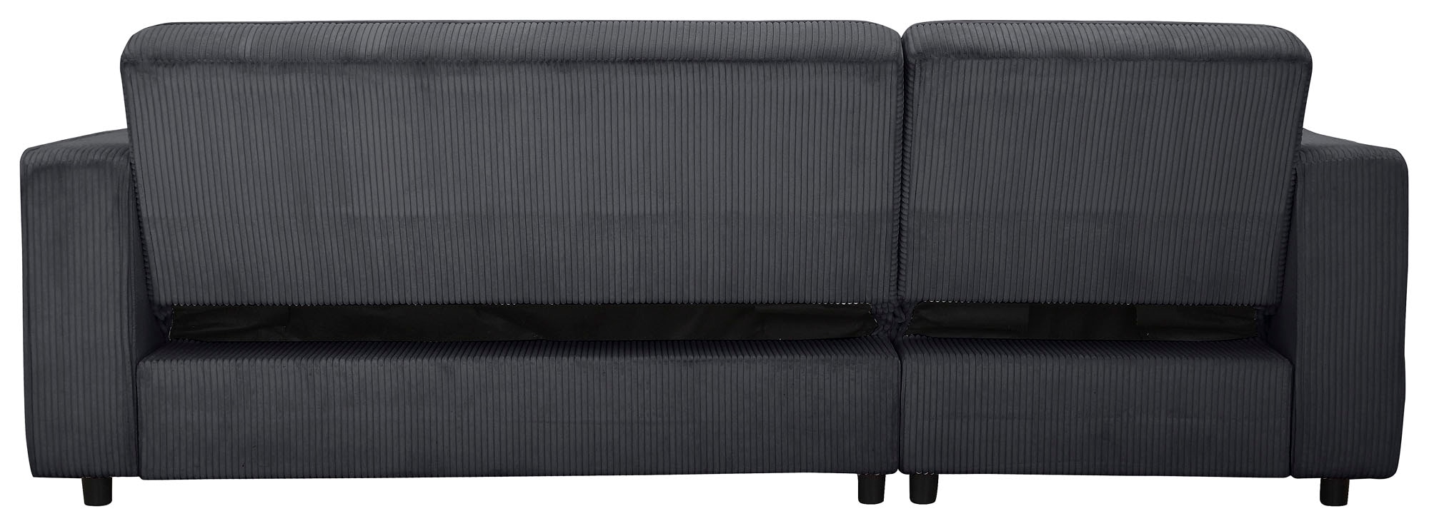 Dorel Home Ecksofa »Allie Schlafsofa 230 cm mit Relaxfunktion in der Rückenlehne«, Schlaffunktion (108/194,5cm), trendiger Cord o. pflegeleichter Velours