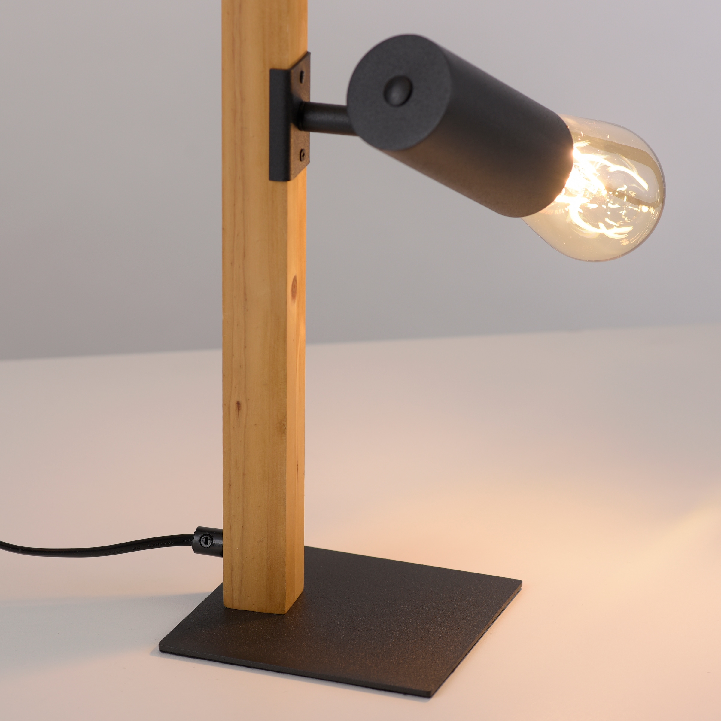 JUST LIGHT Tischleuchte »PILON« E27 1 Stk. ExklusiveE27 , Schalter, Schnurschalter ,