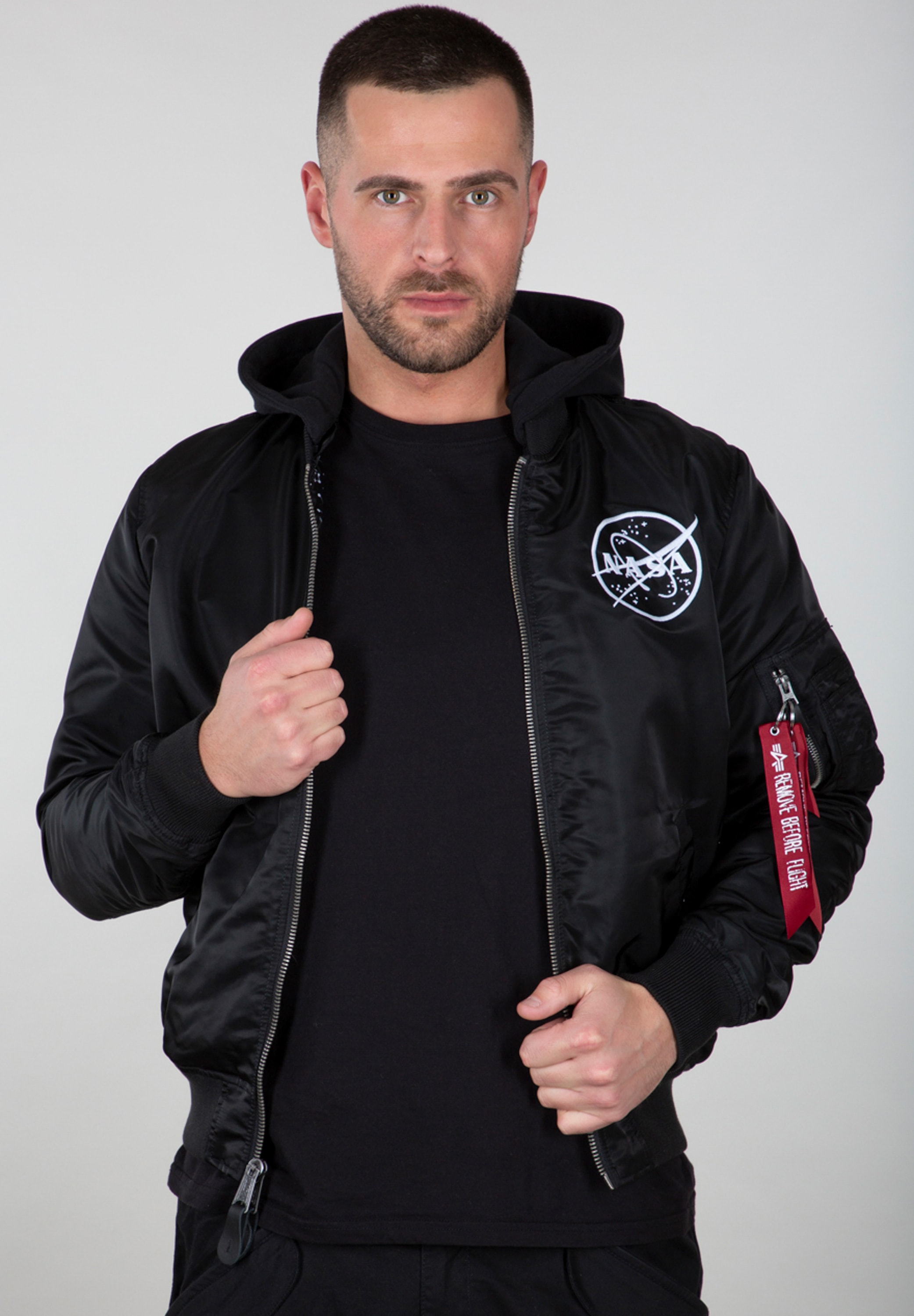Alpha Industries Bomberjacke »Alpha Industries Men - Bomber Jackets MA-1 LW HD NASA Glow Rev.«