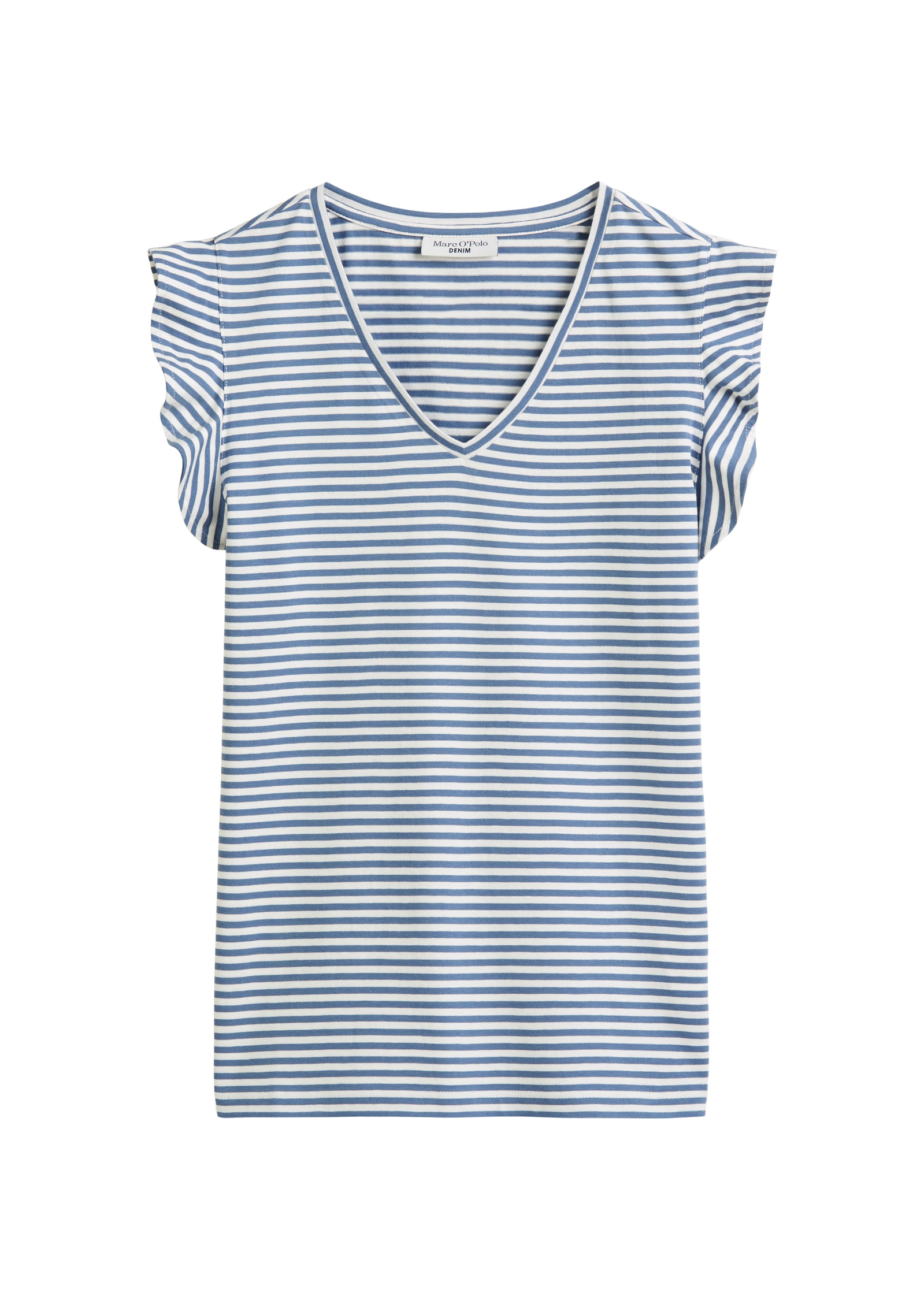 Marc O'Polo DENIM T-Shirt, mit zeitlosem Ringelmuster