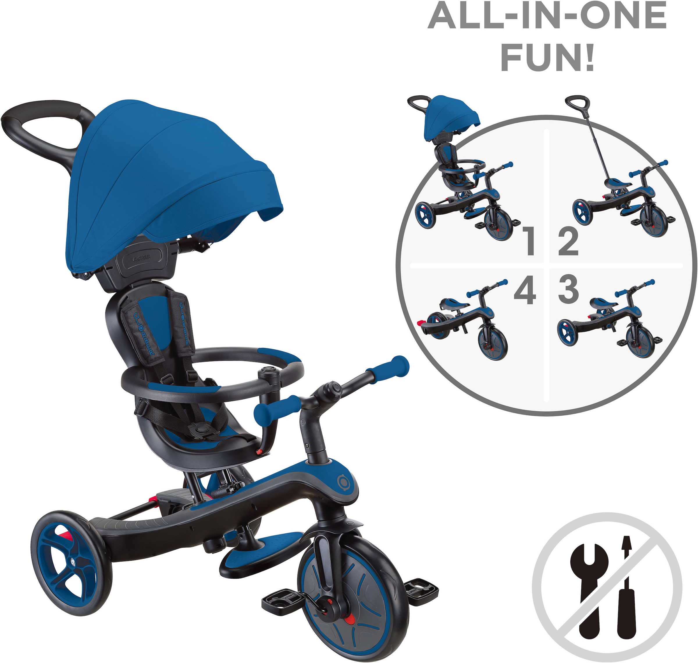 Globber Dreirad »EXPLORER TRIKE 4in1«