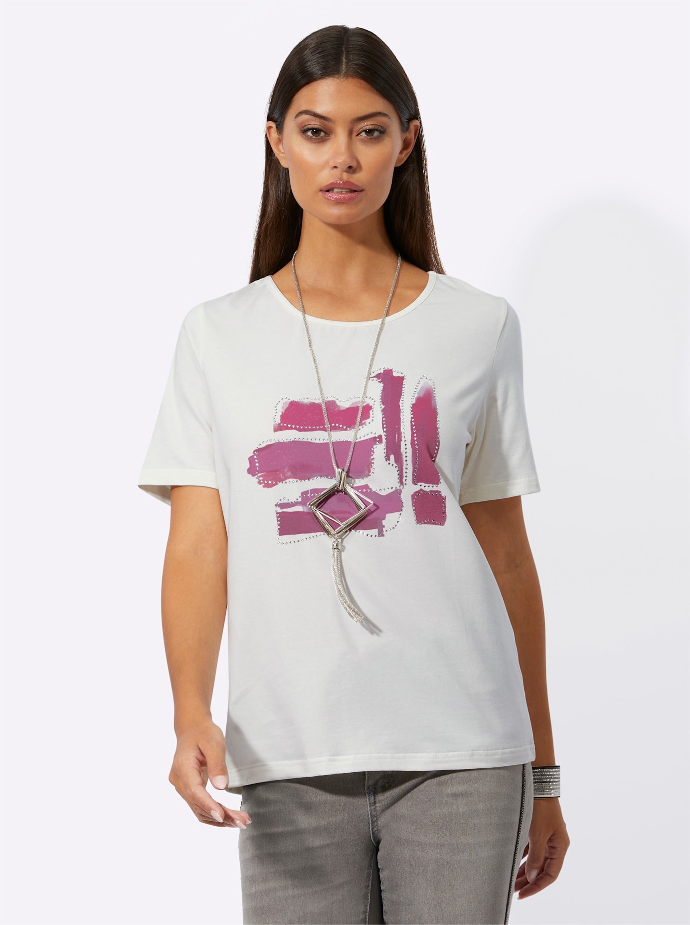 creation L Kurzarmshirt »Shirt«, (1 tlg.)