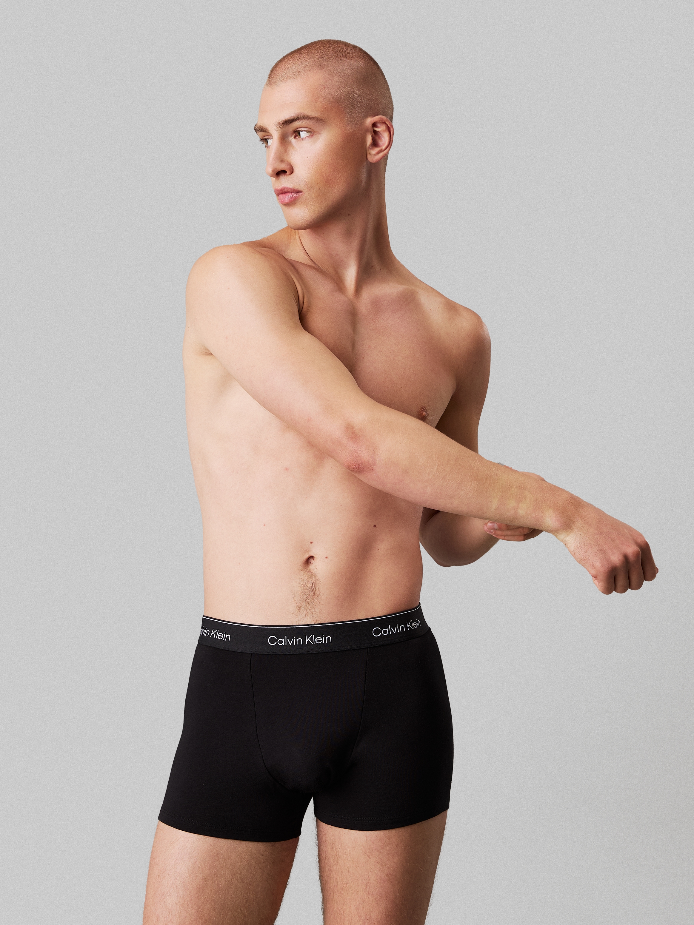 Calvin Klein Underwear Boxershorts »CK RELAXED FIT TRUNK 3PK« Packung, 3er-Pack, 3 Stk. aus Stretch-Baumwolle