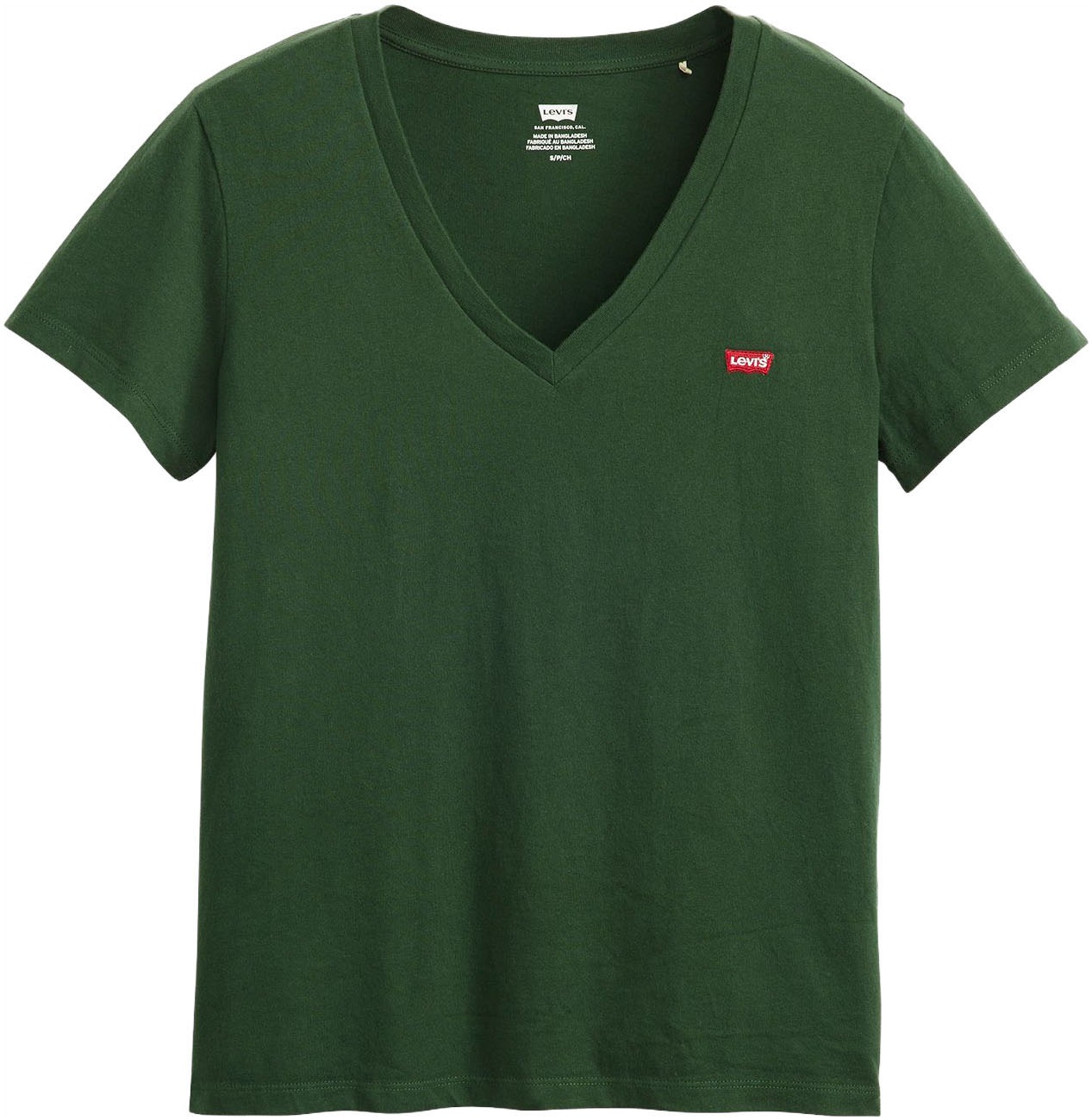 Levi's® V-Shirt »Perfect Tee«, mit kleinem Batwing- Logo