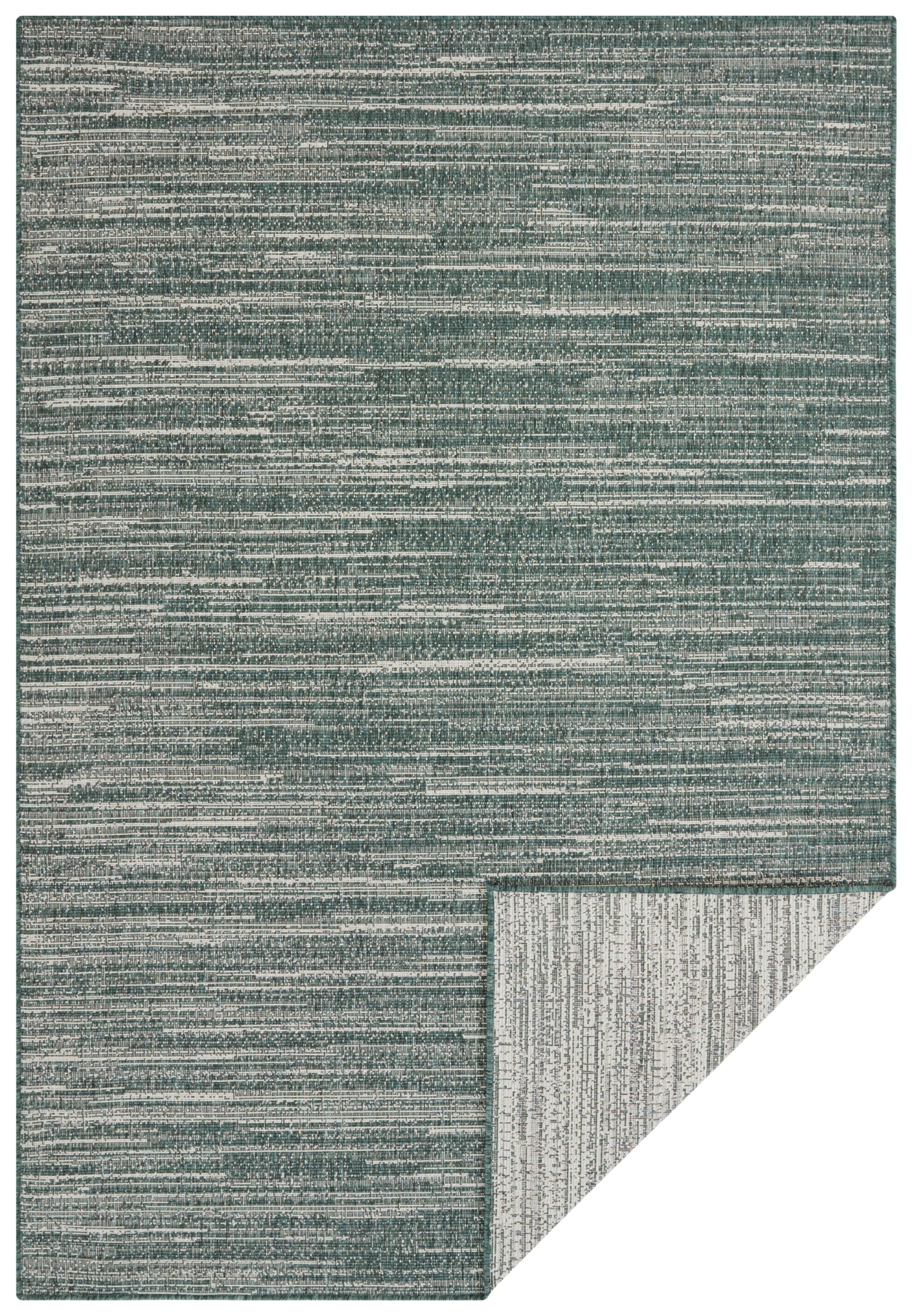 ELLE DECORATION Teppich »Mèlange Wendeteppich«, rechteckig, 5 mm Höhe, Flachgewebe, In-& Outdoor, Modern, beidseitig, Balkon, Wohnzimmer