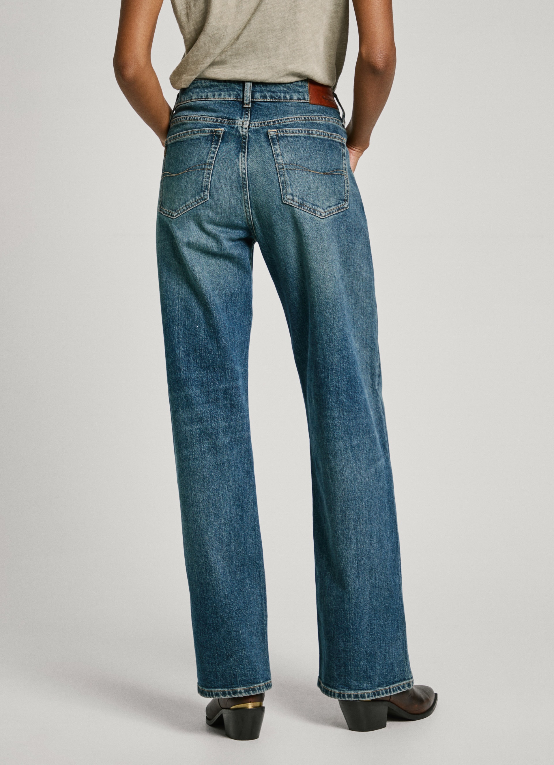 Pepe Jeans Loose-fit-Jeans »LOOSE ST JEANS HW«, mit geradem, weitem Bein