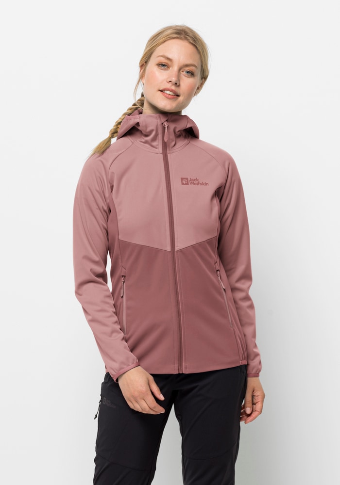 Jack Wolfskin Softshelljacke »GO HIKE SOFTSHELL W«, mit Kapuze