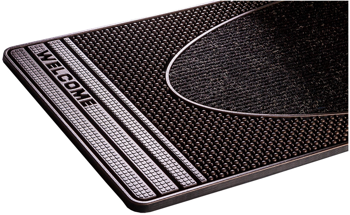 Home2Fashion Fußmatte »CenterClean«, rechteckig, 8 mm Höhe, schmale Schmutzfangmatte, strapazierfähig, In- und Outdoor geeignet