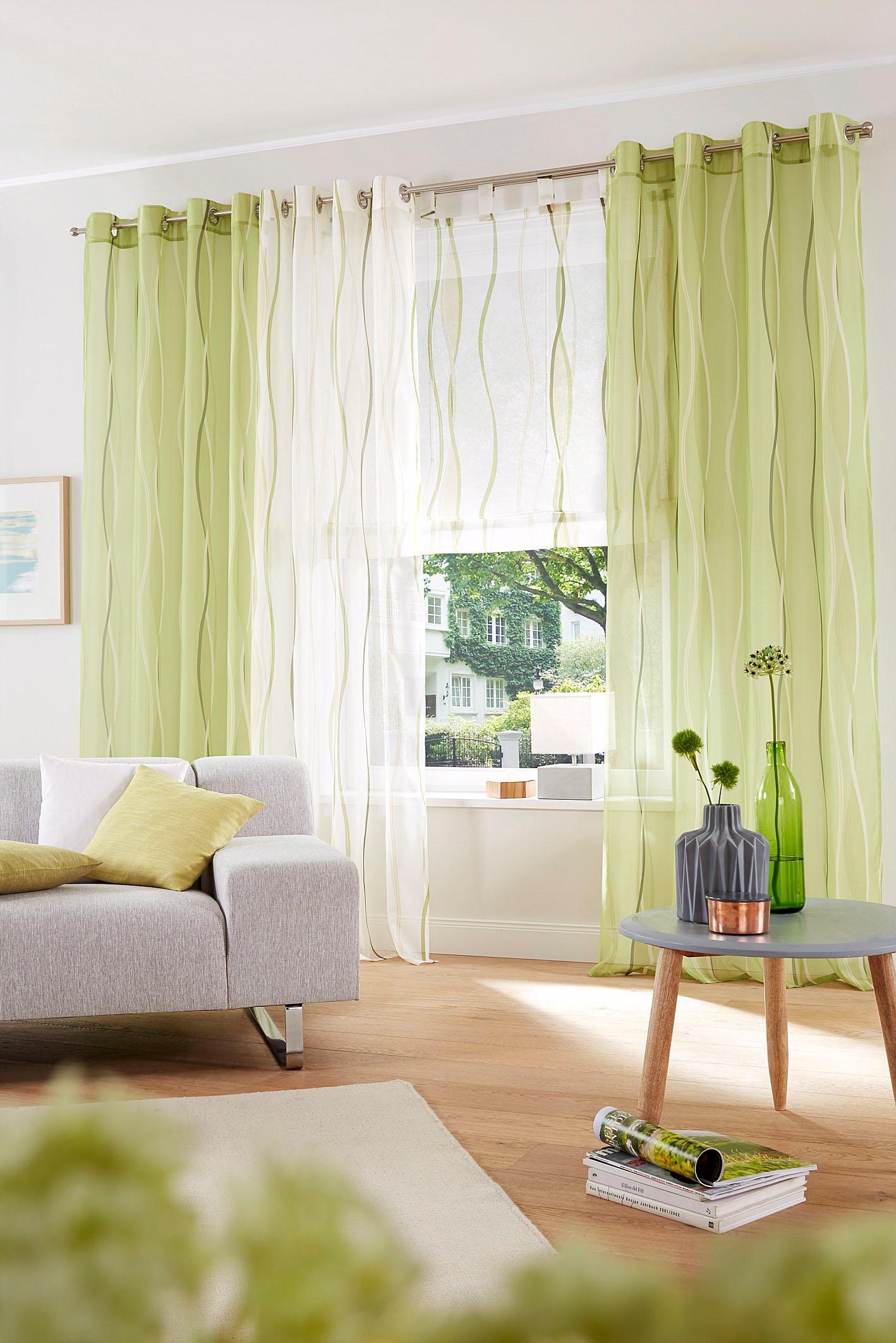 my home Gardine »Dimona«, (2 Polyester transparent, OTTO Shop im St.), bestellen Voile, Online 2er-Set