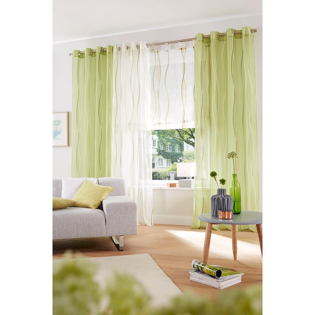 Voile, transparent, Gardine (2 Online St.), Shop home bestellen OTTO im Polyester 2er-Set, my »Dimona«,