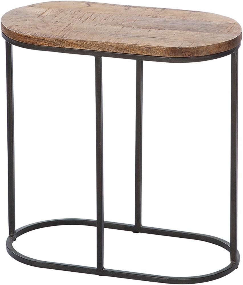 GILDE Beistelltisch »2er Set Beistelltisch oval Camara« 2 Stk. tlg. Wohnzimmer, Ablagetisch, Sofatisch, Beistellmöbel, Interior