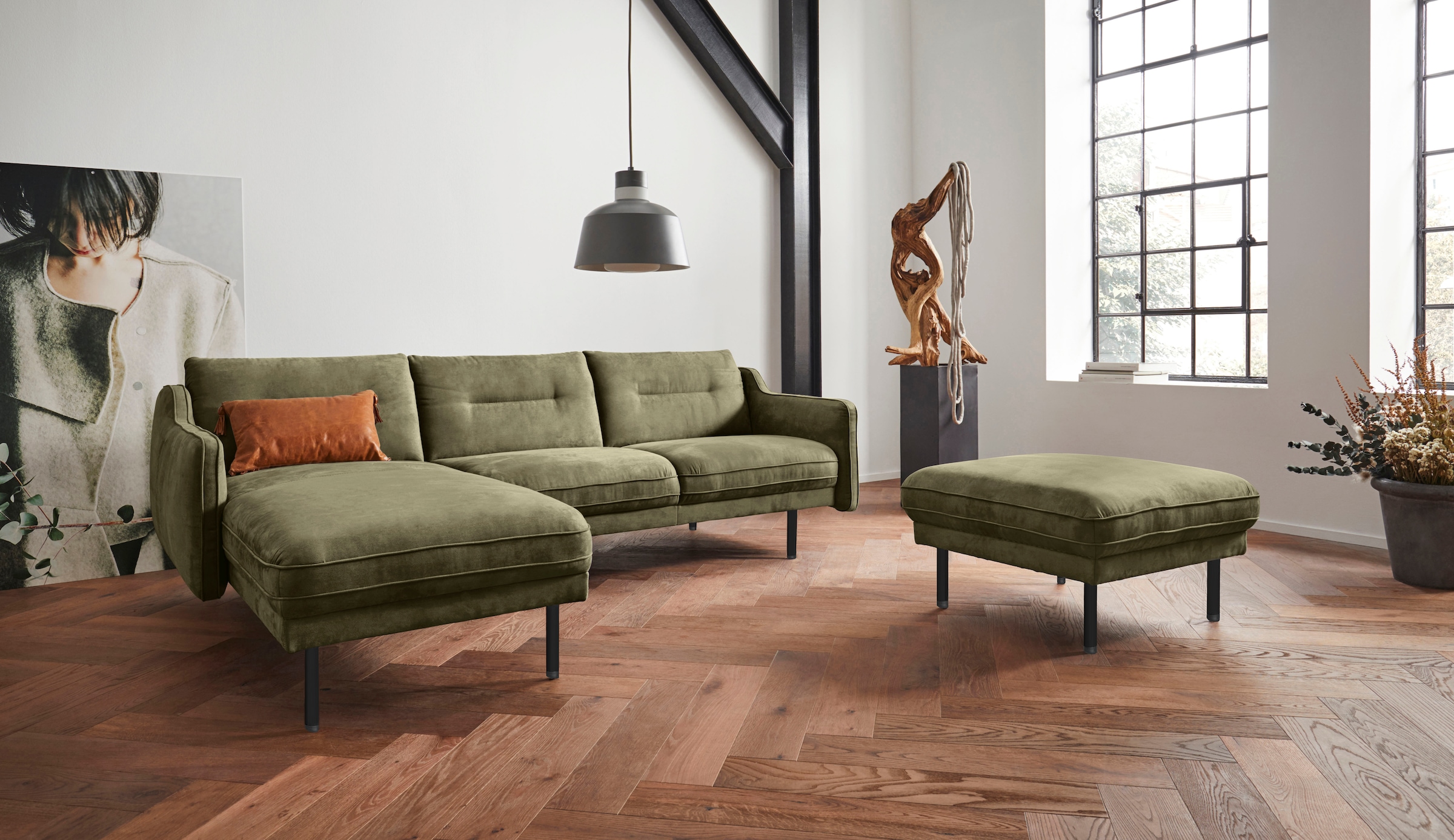 Home affaire Ecksofa »Nordfyn L-Form« edles Design in 3 Bezugsqualitäten,  Design by Morten Georgsen