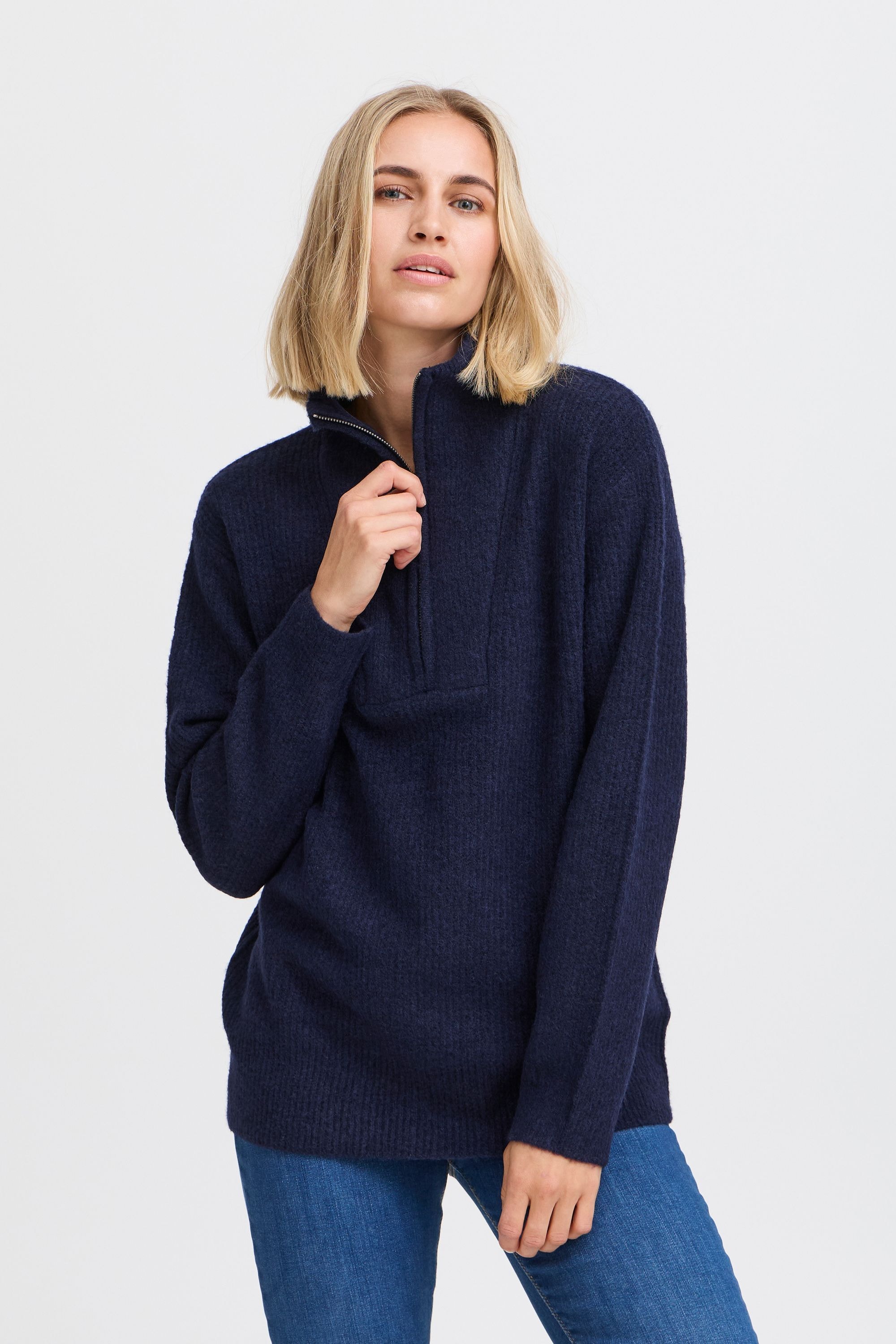 Pulz Jeans Strickfleece-Pullover »Strickpullover PZASTRA Zipper Roll Neck Pullover«