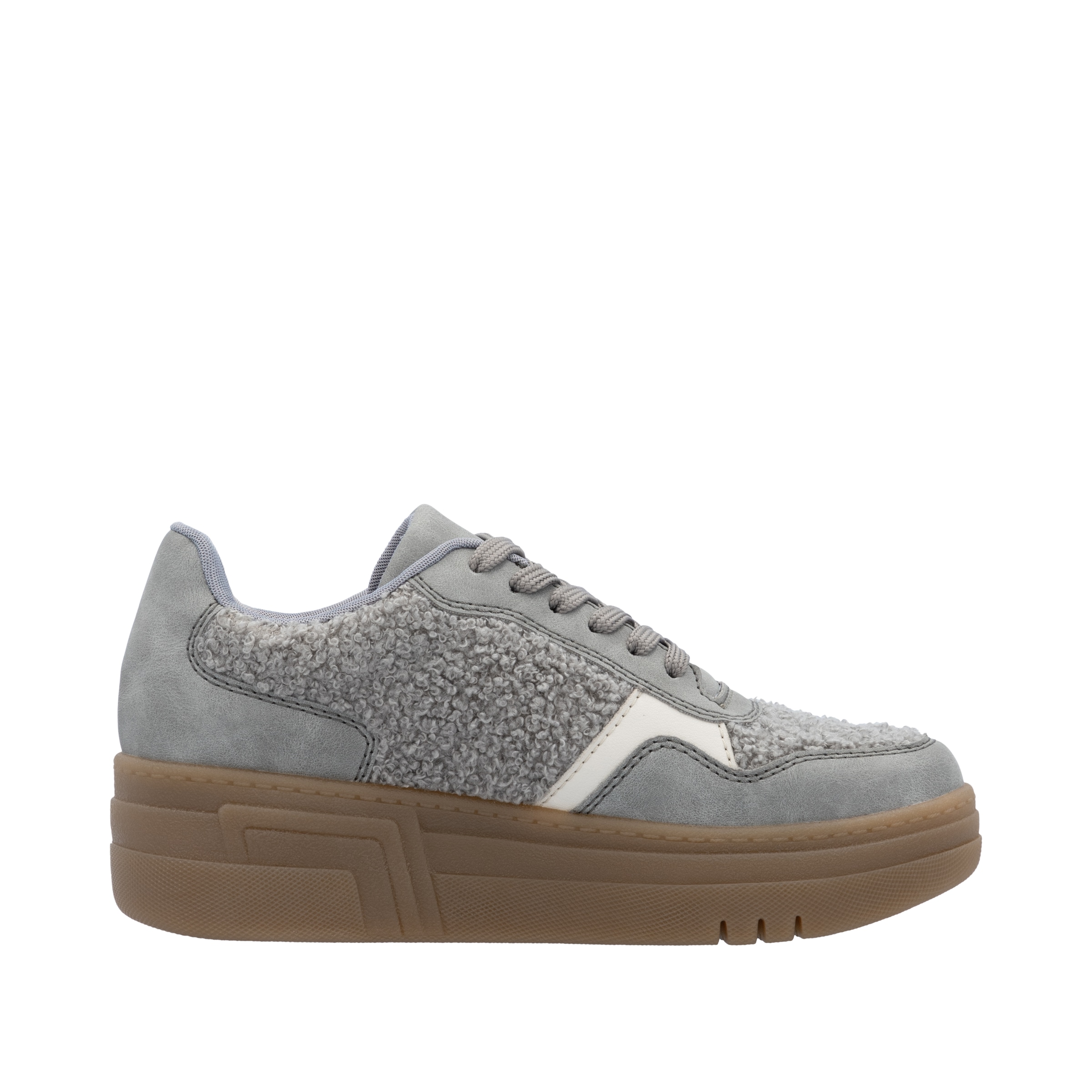 Rieker Plateausneaker  Basket-Sneaker, Schnürschuh, Halbschuh mit weichem Schaftrand