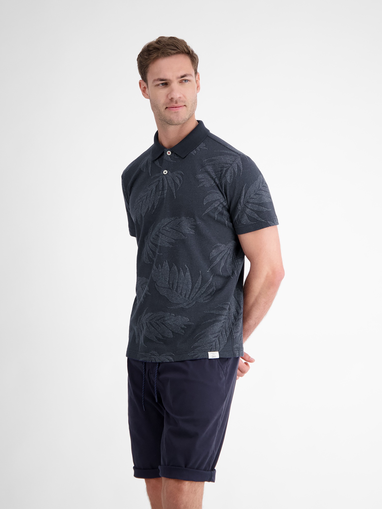 LERROS Poloshirt »LERROS Jacquard Poloshirt für Herren«